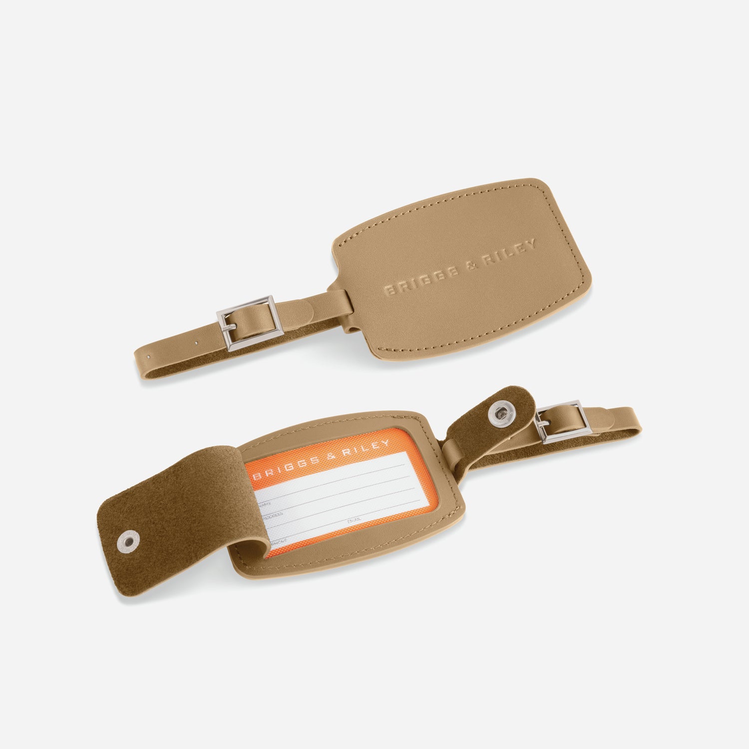 Leather ID Tag #colour_olive