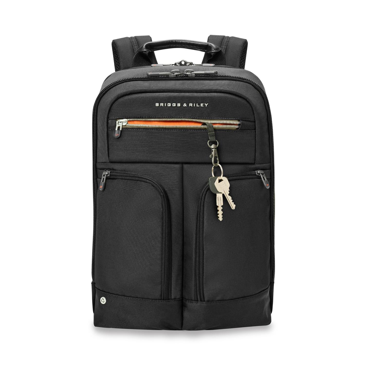 Slim Expandable Backpack #colour_black