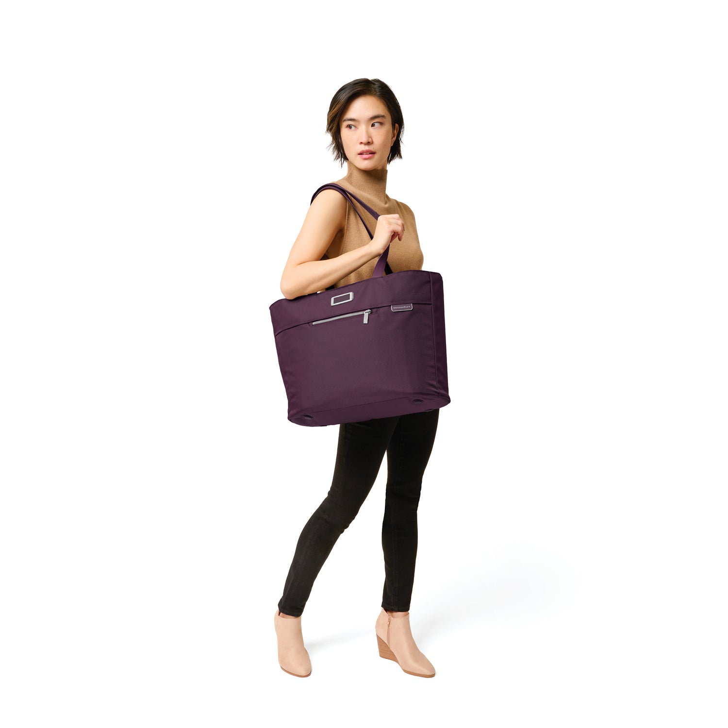 Baseline Traveler Tote Plum  #colour_plum