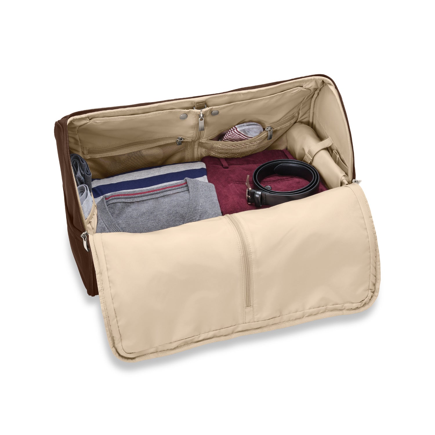 Briggs and Riley Garment Duffle #colour_chocolate