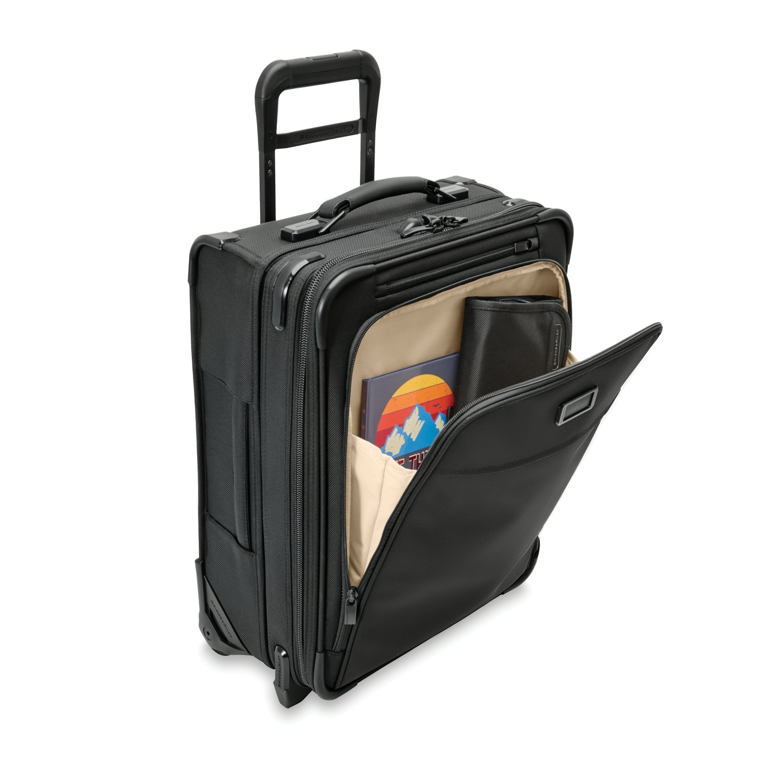 Global 2-Wheel Expandable Carry-on #colour_black