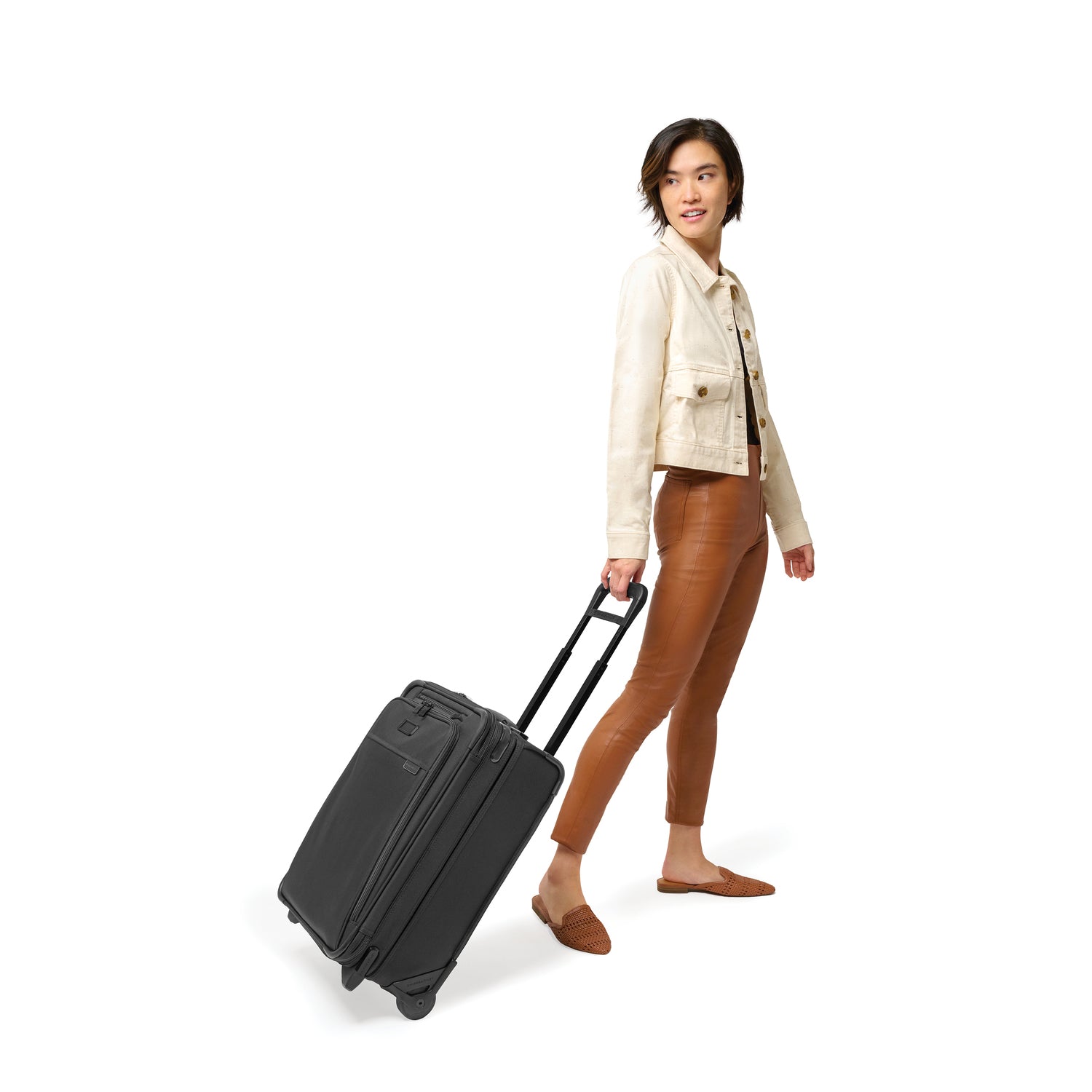 Global 2-Wheel Expandable Carry-on #colour_black