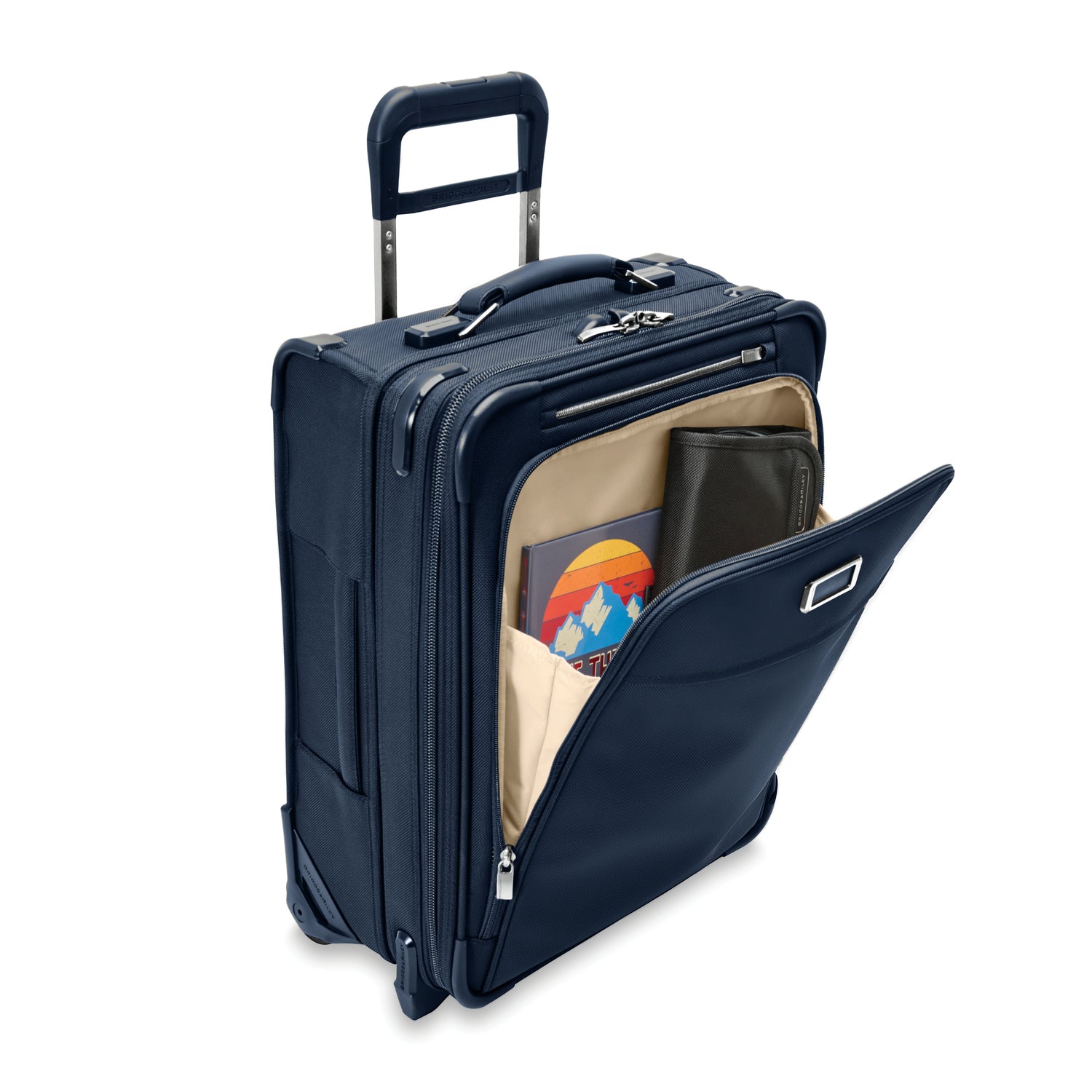 Global 2-Wheel Expandable Carry-on #colour_navy