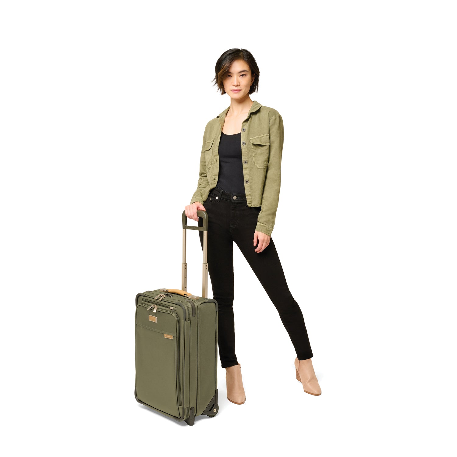 Briggs and Riley Essential 2-wheel Carry-On #colour_olive