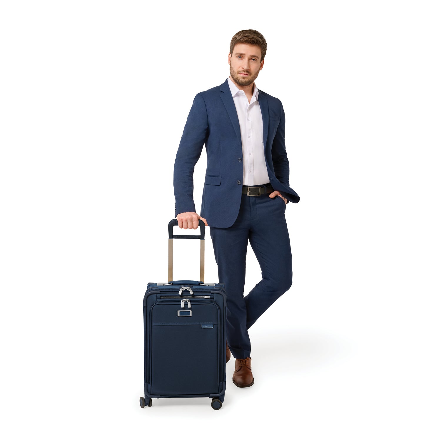 Briggs and Riley Essential Carry-On Spinner #colour_navy