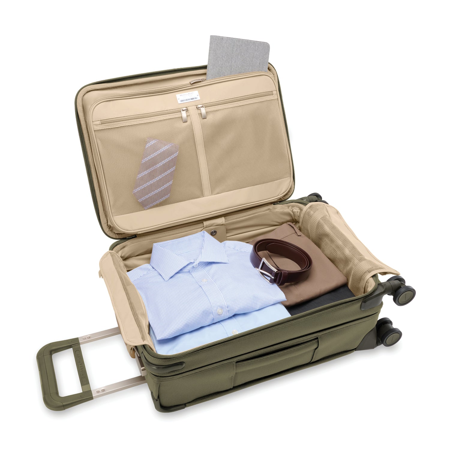 Briggs and Riley Essential Carry-On Spinner #colour_olive