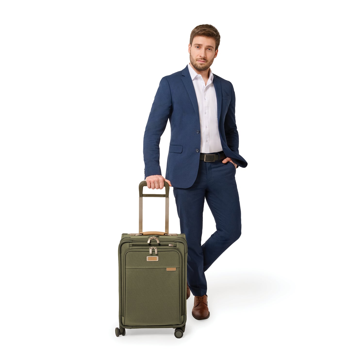 Briggs and Riley Essential Carry-On Spinner #colour_olive