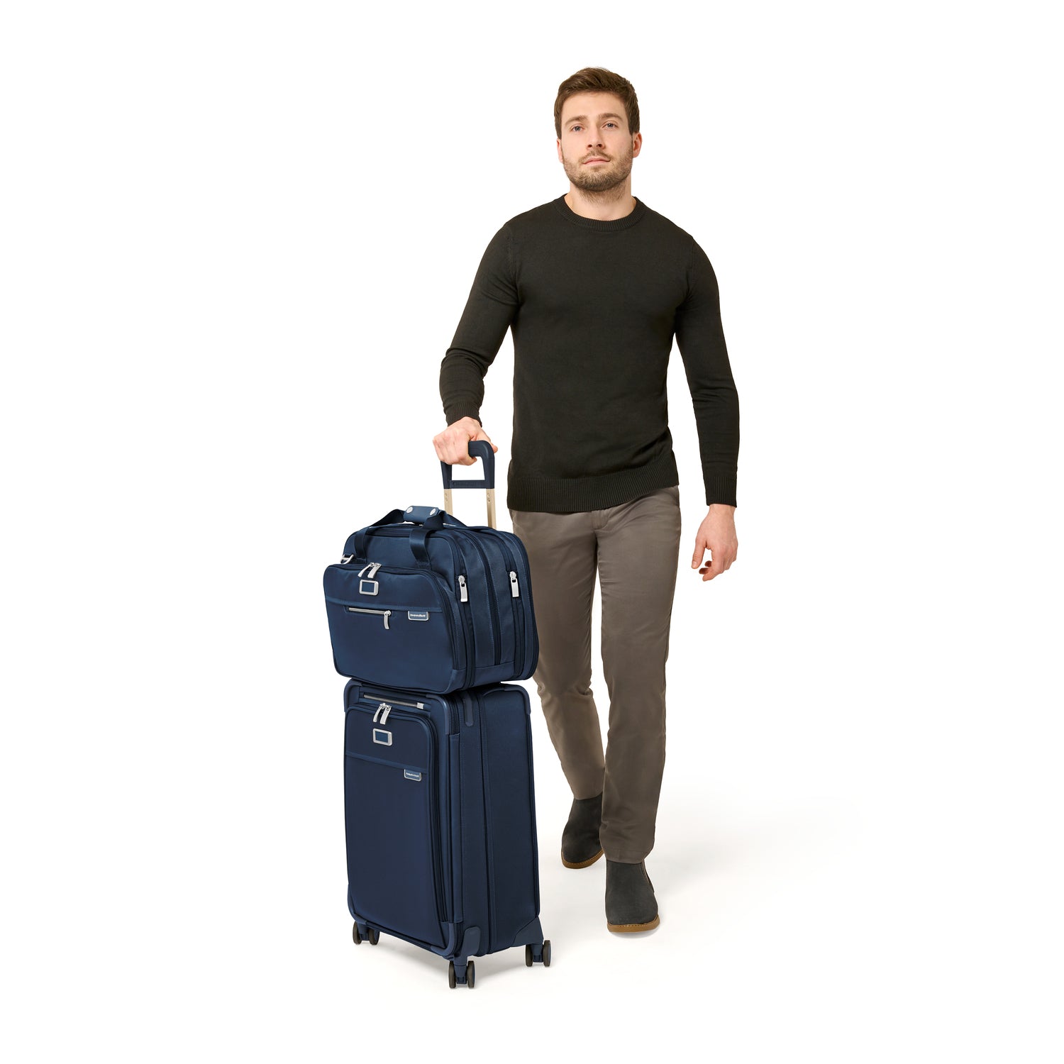 Briggs and Riley Essential Carry-On Spinner #colour_navy