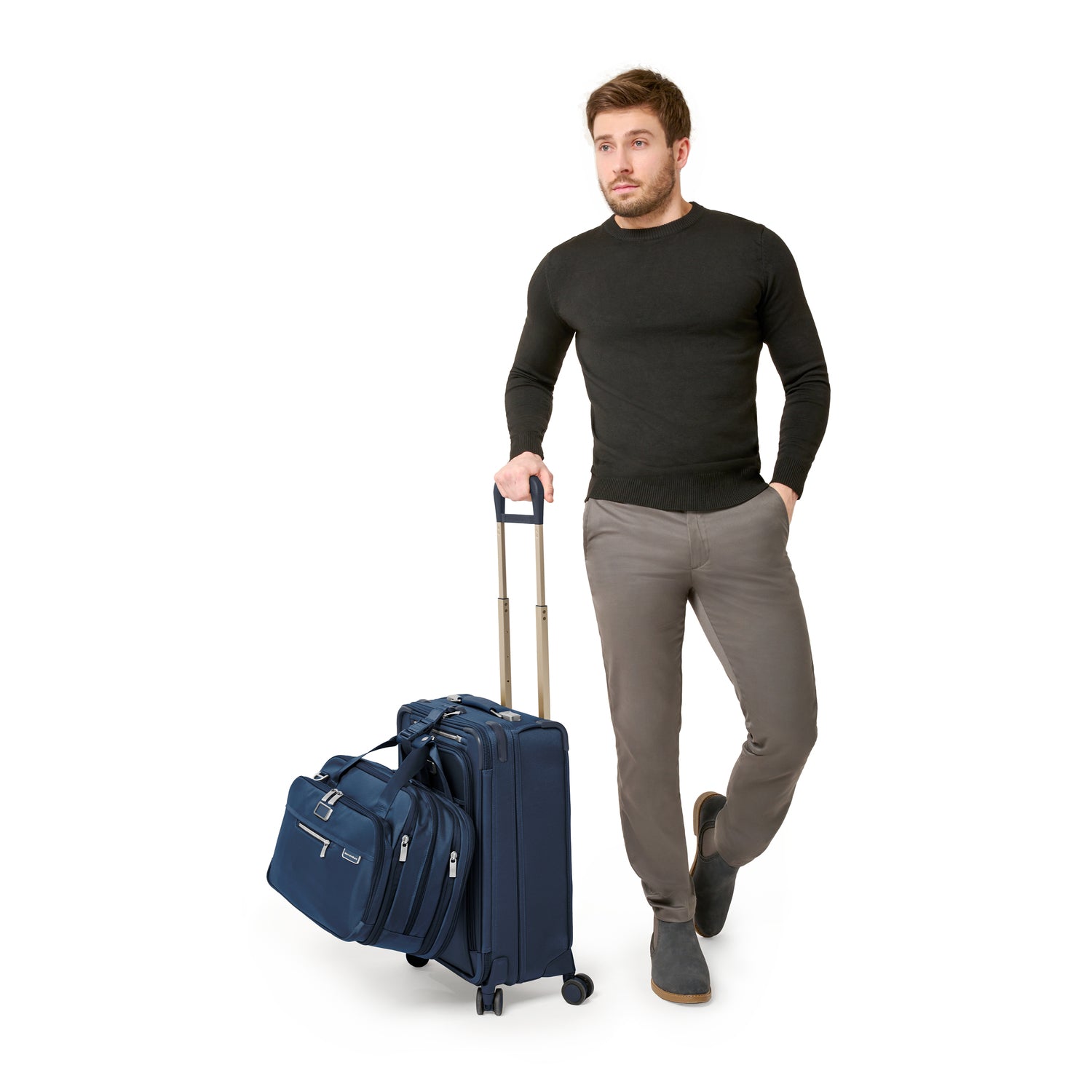 Briggs and Riley Essential Carry-On Spinner #colour_navy