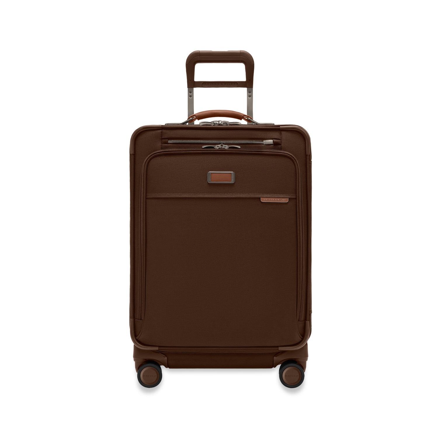 Compact 61cm Checked Expandable Spinner #colour_chocolate