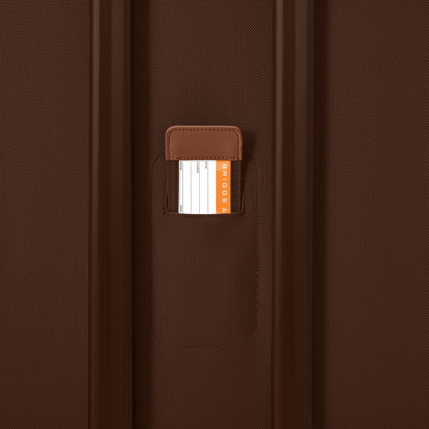 Compact 61cm Checked Expandable Spinner #colour_chocolate