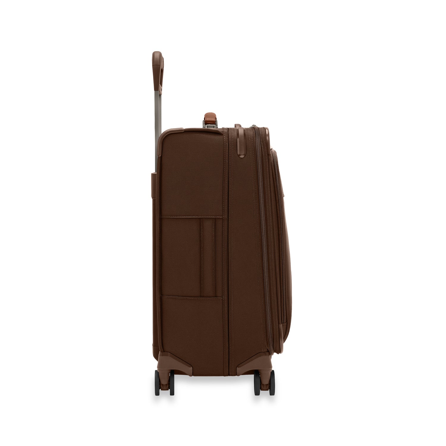 Compact 61cm Checked Expandable Spinner #colour_chocolate