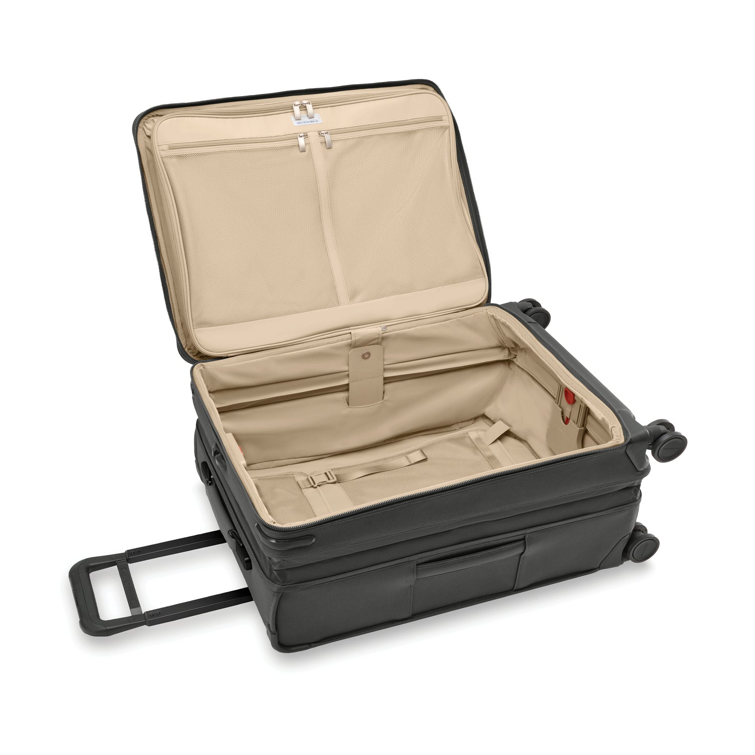 Compact 61cm Checked Expandable Spinner #colour_black