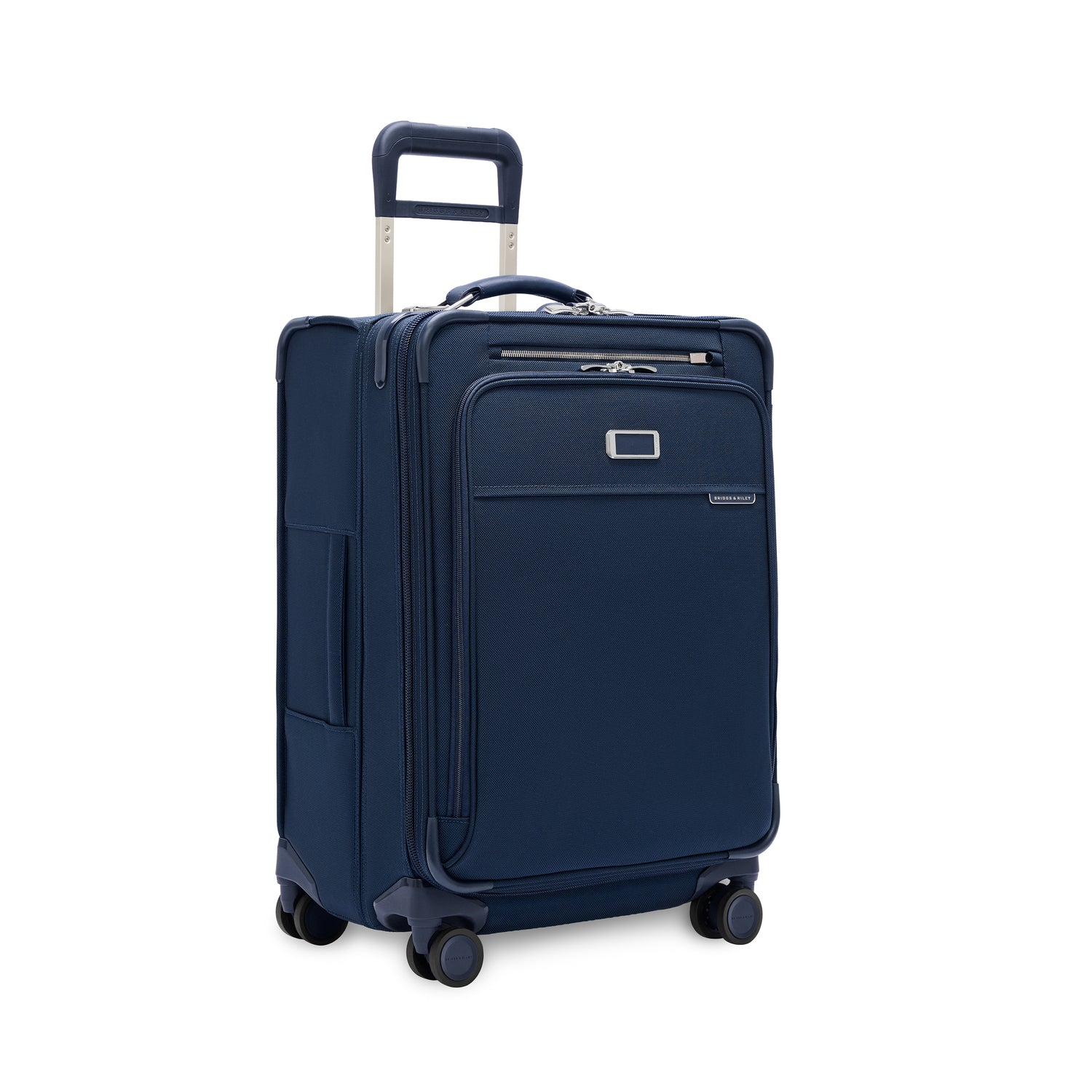 Compact 61cm Checked Expandable Spinner #colour_navy