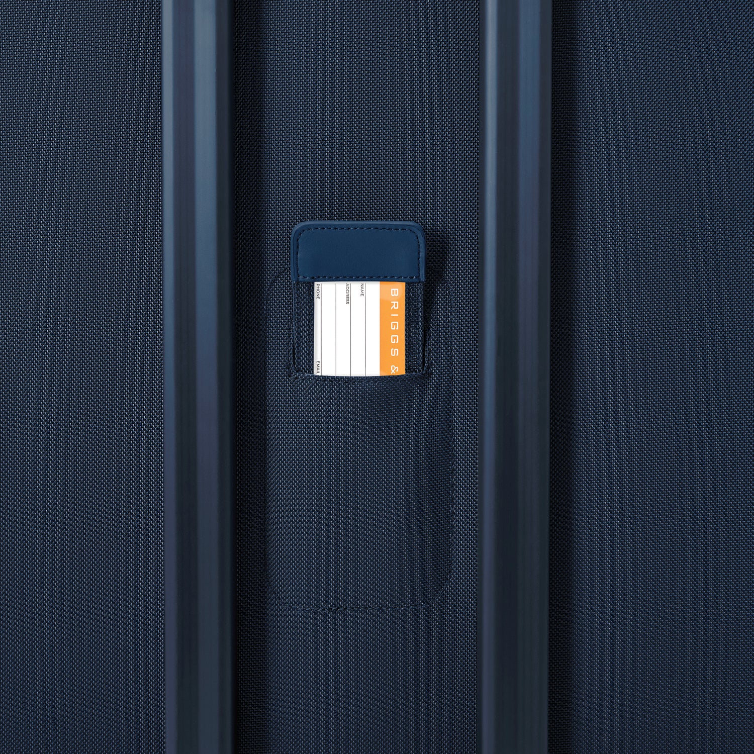 Compact 61cm Checked Expandable Spinner #colour_navy