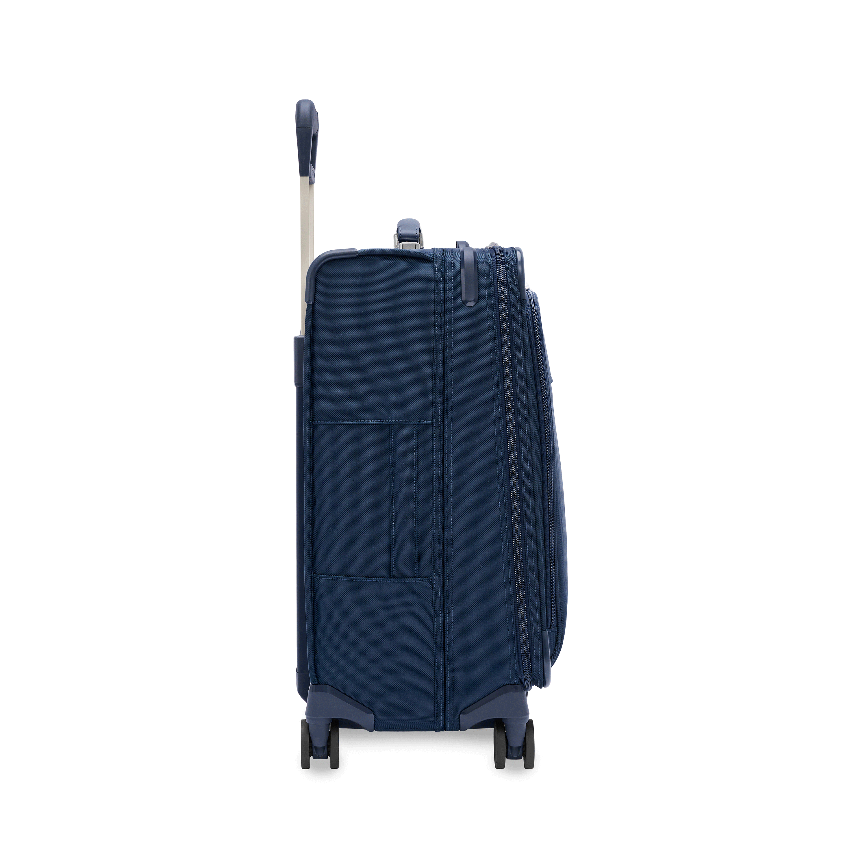 Compact 61cm Checked Expandable Spinner #colour_navy