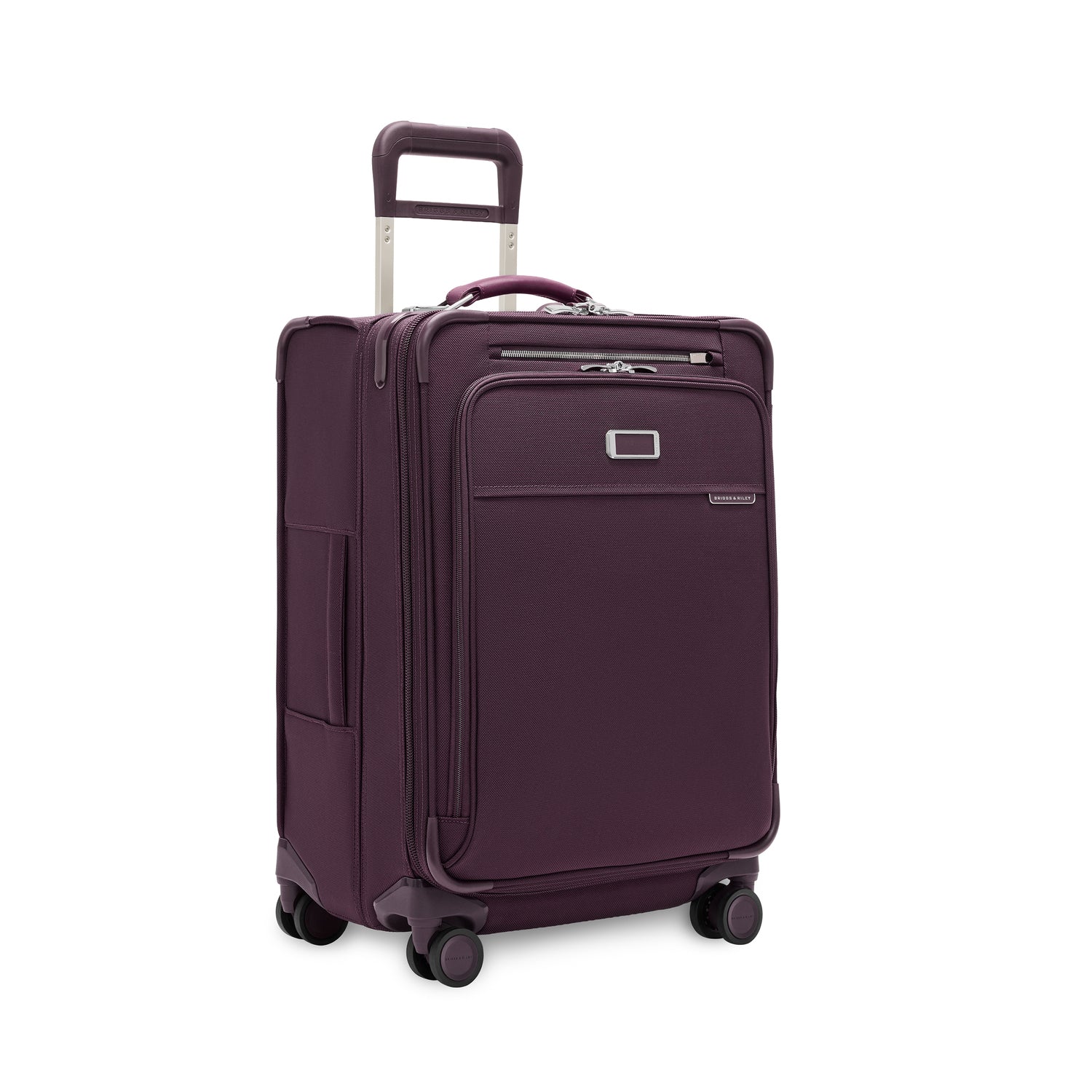 Compact 61cm Checked Expandable Spinner #colour_plum