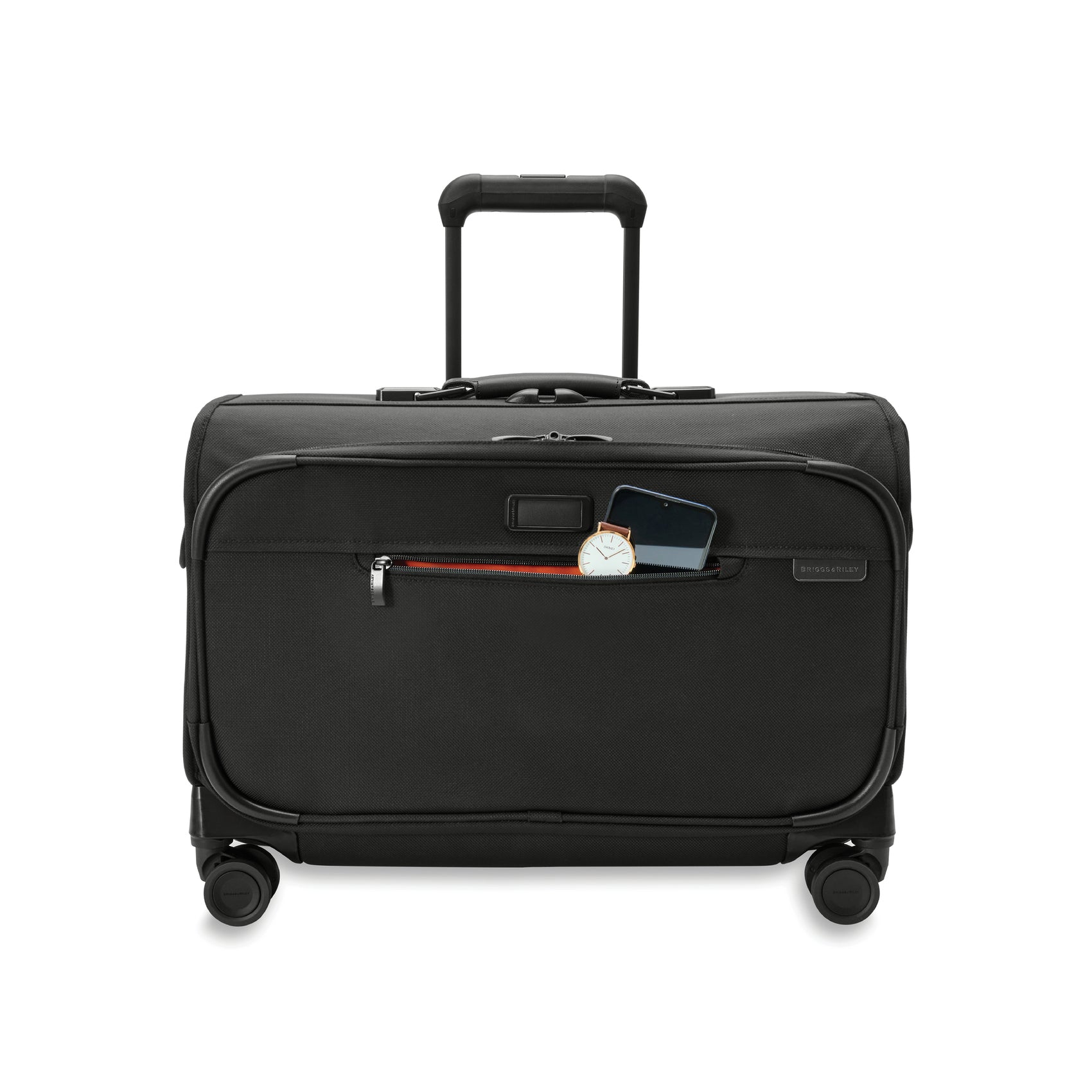 21" Carry-On Wheeled Garment Spinner Front view #colour_black