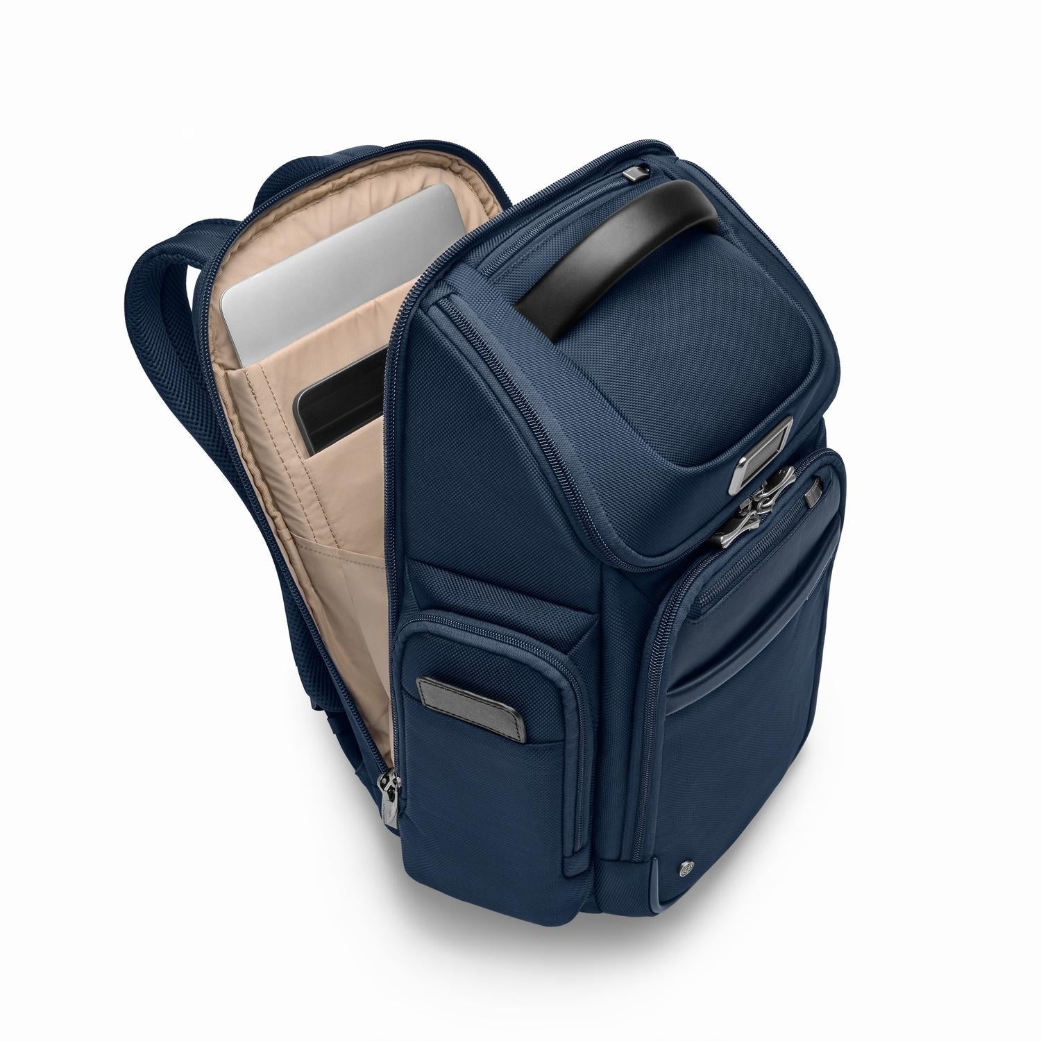 Medium Widemouth Backpack #colour_navy