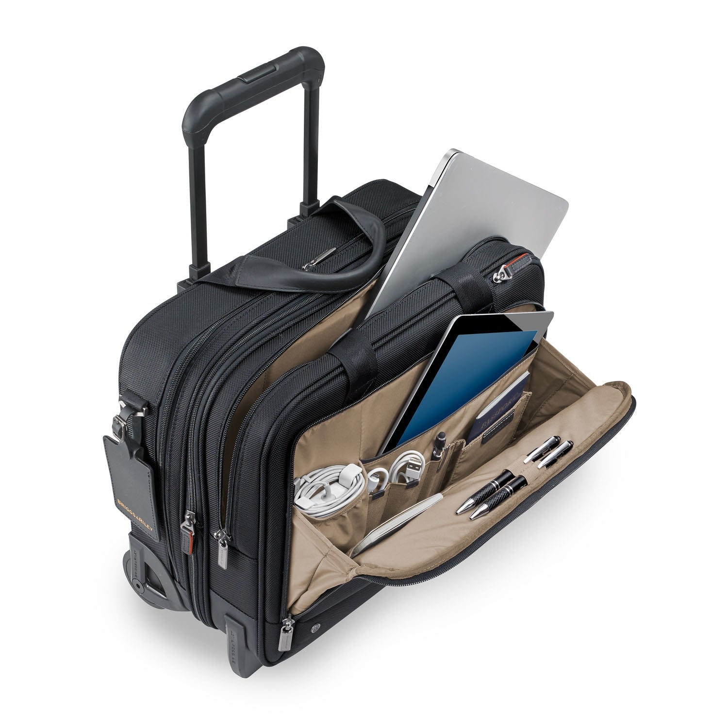Medium 2-Wheel Expandable Briefcase