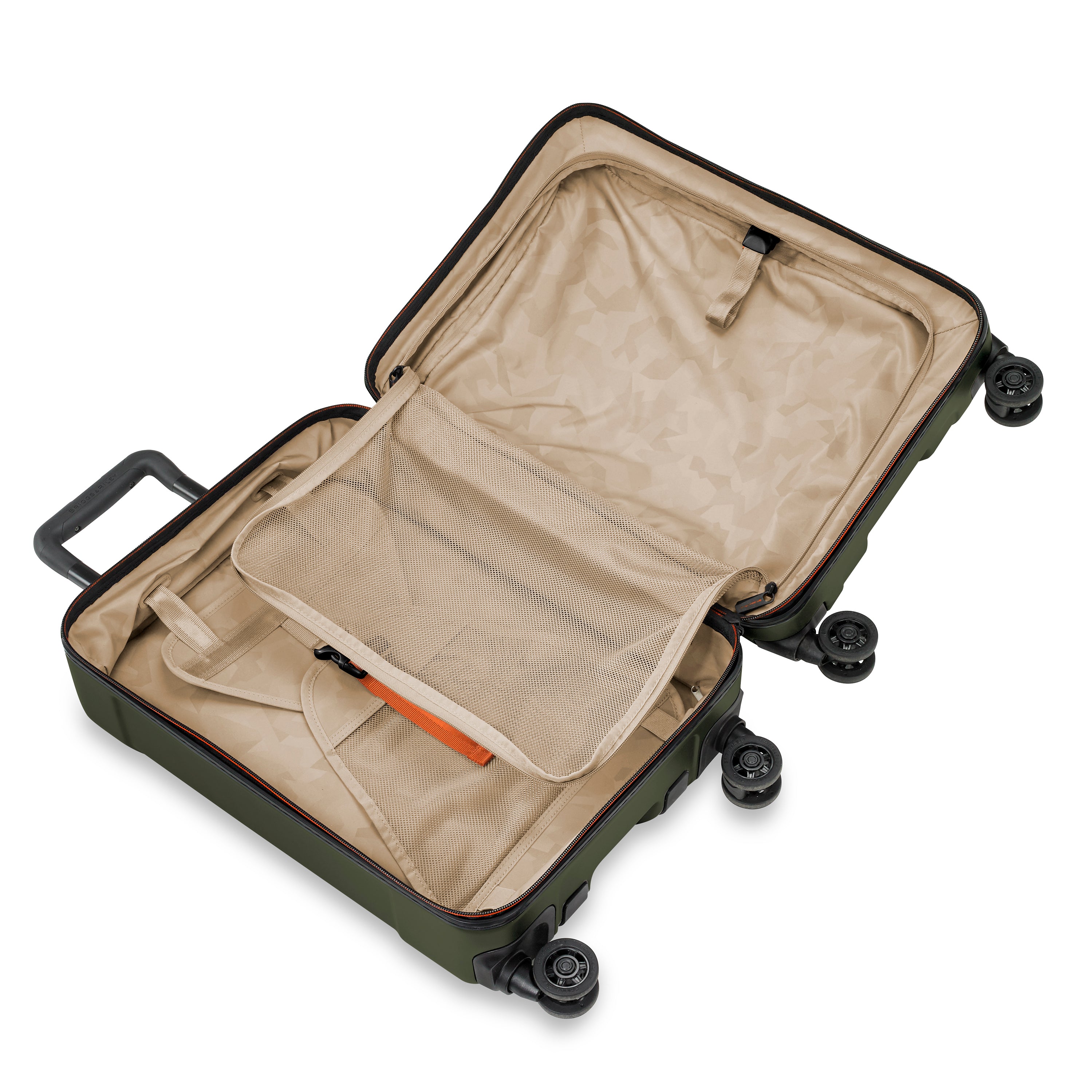 International Carry-On 4 Wheel Spinner, open view, #colour_hunter