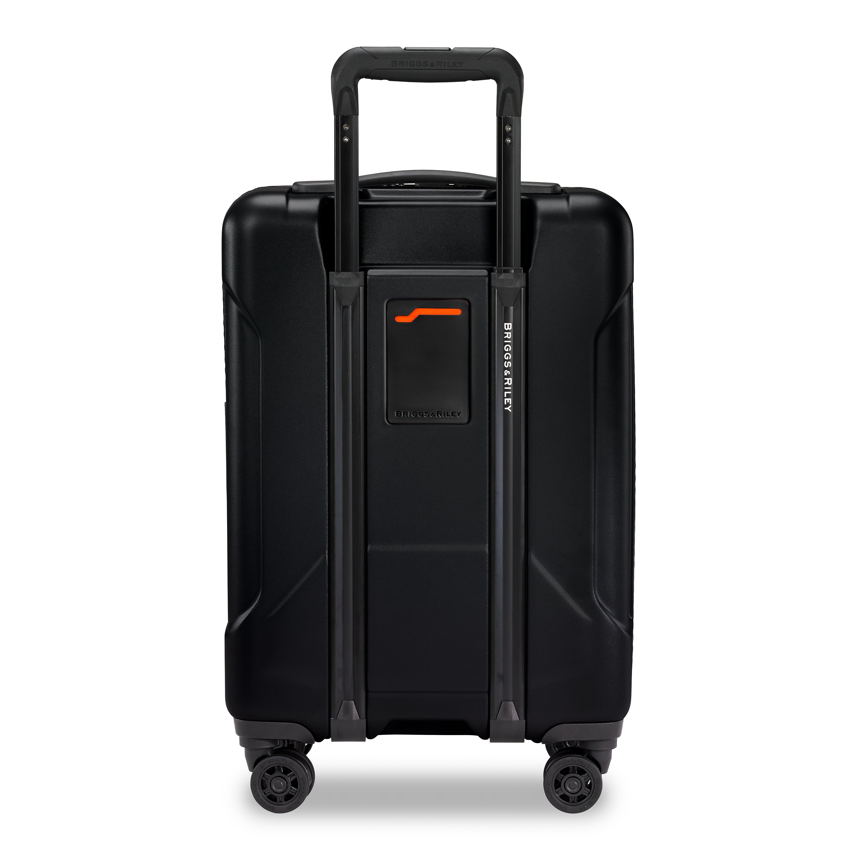 International Carry-On 4 Wheel Spinner, back view, #colour_stealth