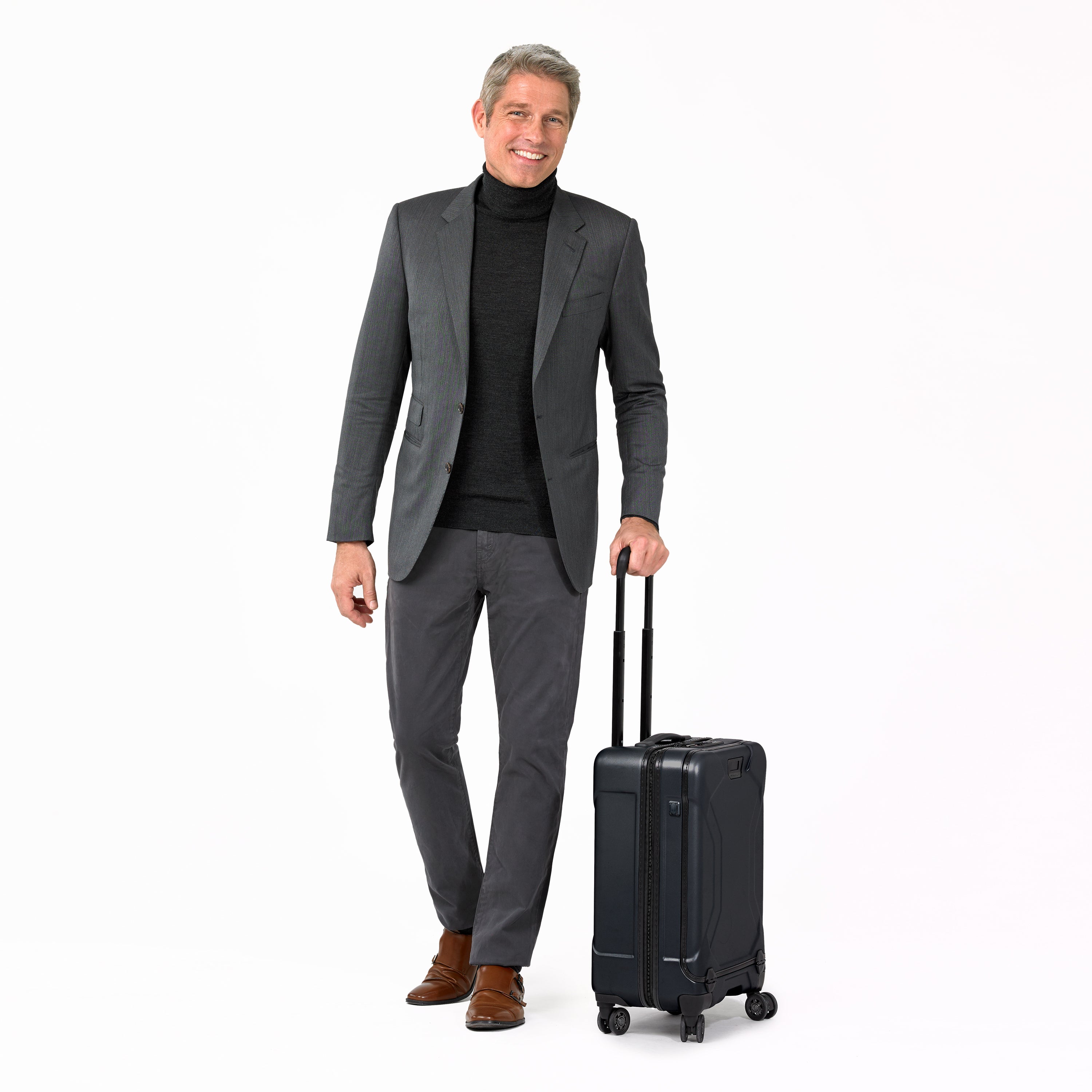 International Carry-On 4 Wheel Spinner, view, #colour_stealth