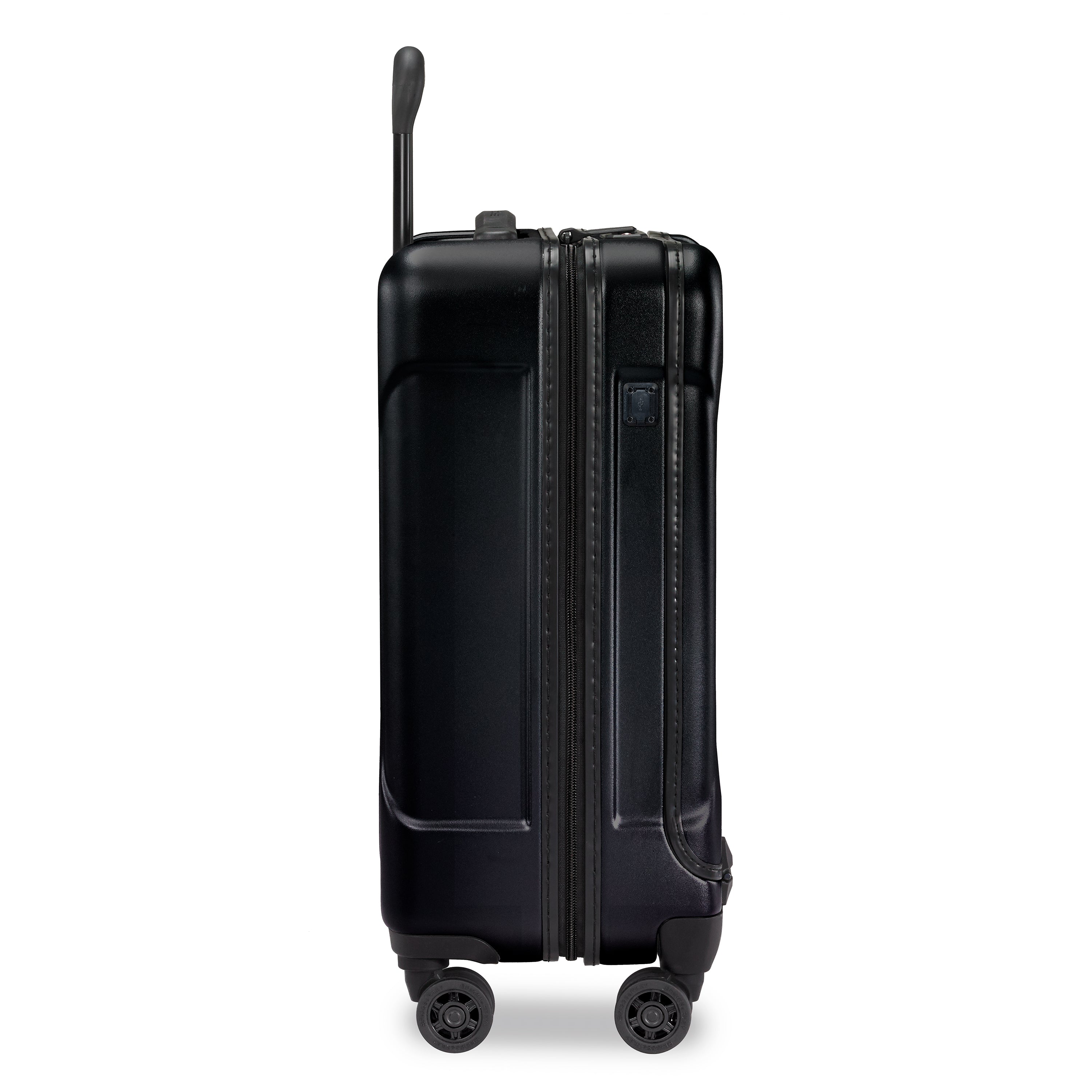 International Carry-On 4 Wheel Spinner, side view, #colour_stealth