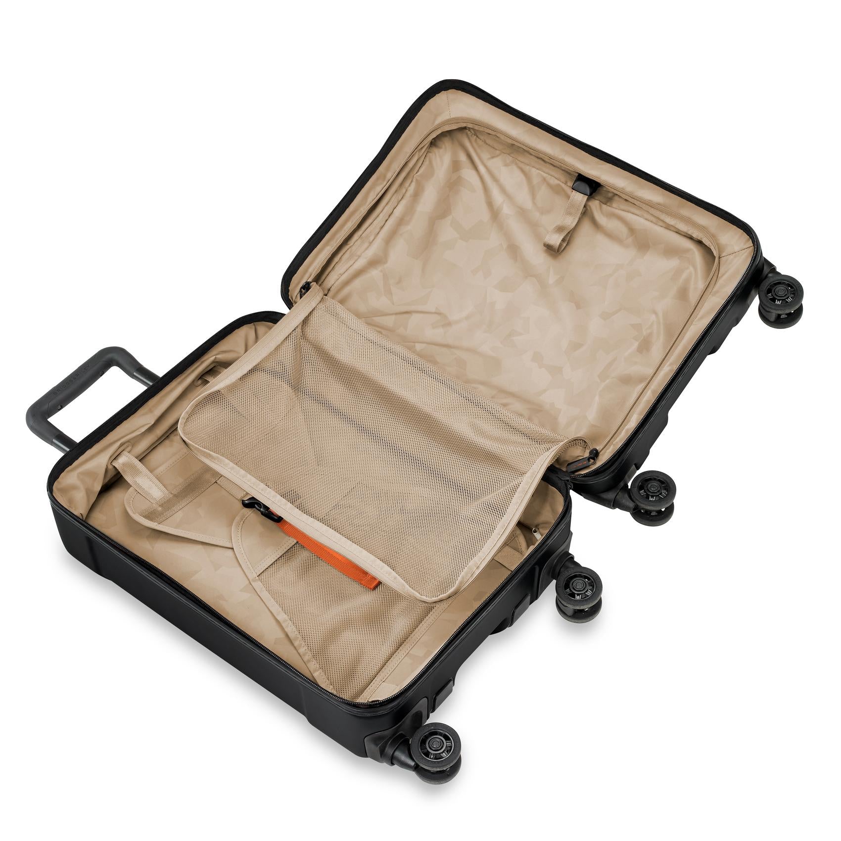 Domestic 56cm Carry-On Spinner open view #colour_stealth