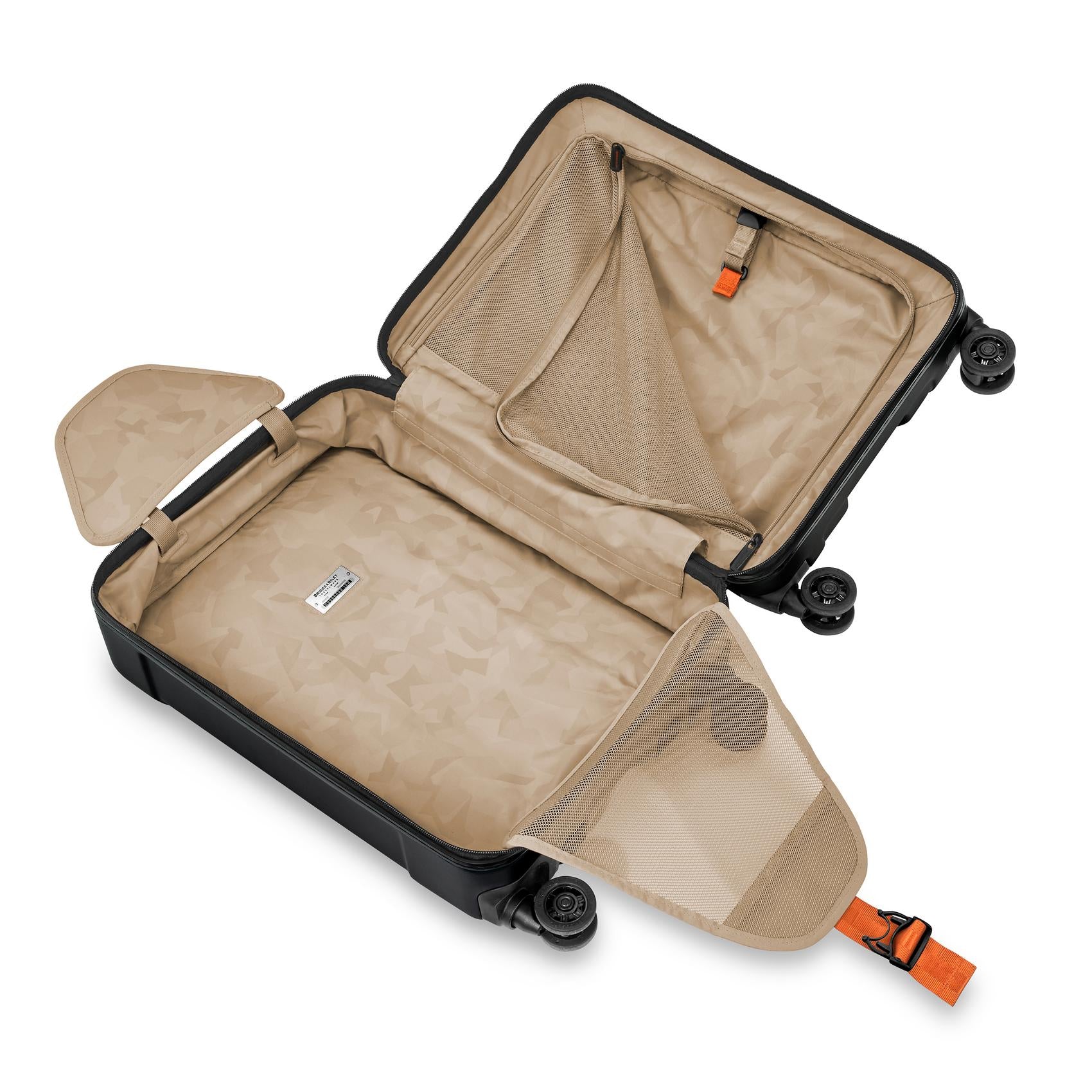 Domestic 56cm Carry-On Spinner open view #colour_stealth