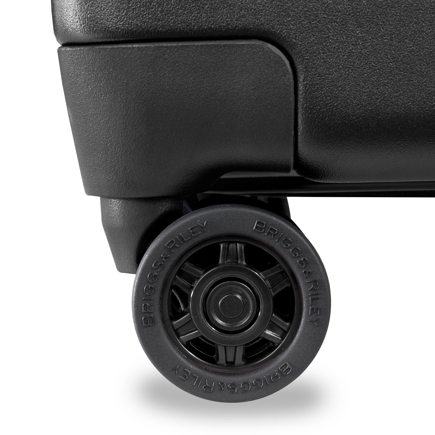 Briggs and Riley Sympatico Domestic Carry-On Expandable Spinner Black Front #colour_black