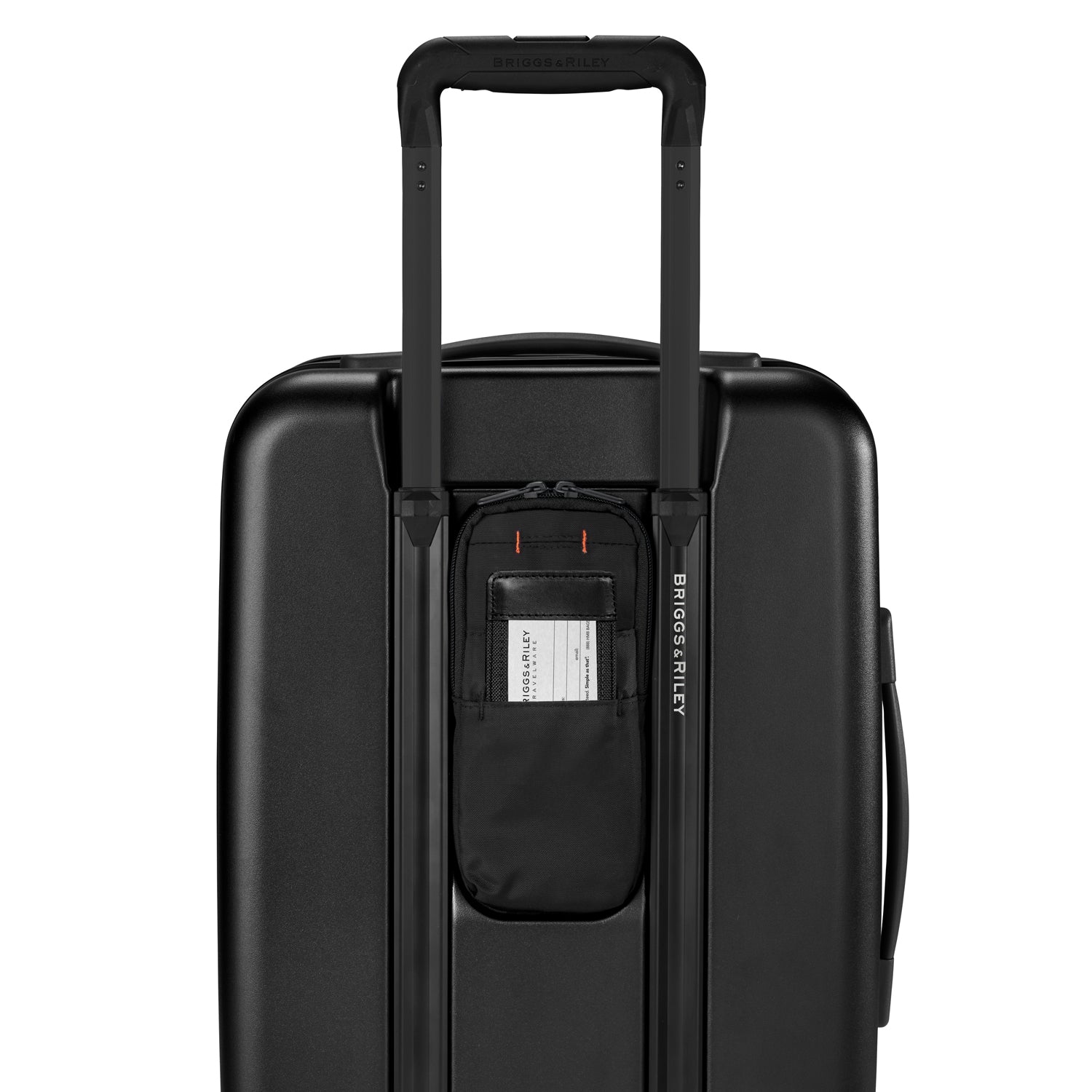 Briggs and Riley Sympatico Domestic Carry-On Expandable Spinner Black Front #colour_black