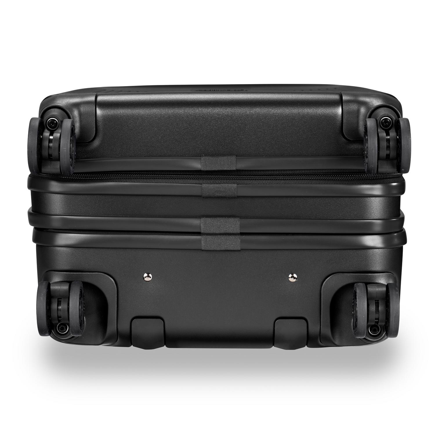 Briggs and Riley Sympatico Domestic Carry-On Expandable Spinner Black Front #colour_black