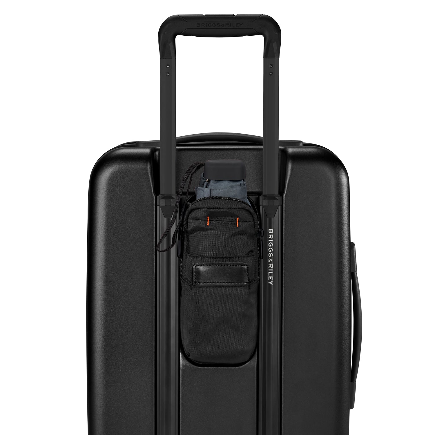Briggs and Riley Sympatico Domestic Carry-On Expandable Spinner Black Front #colour_black