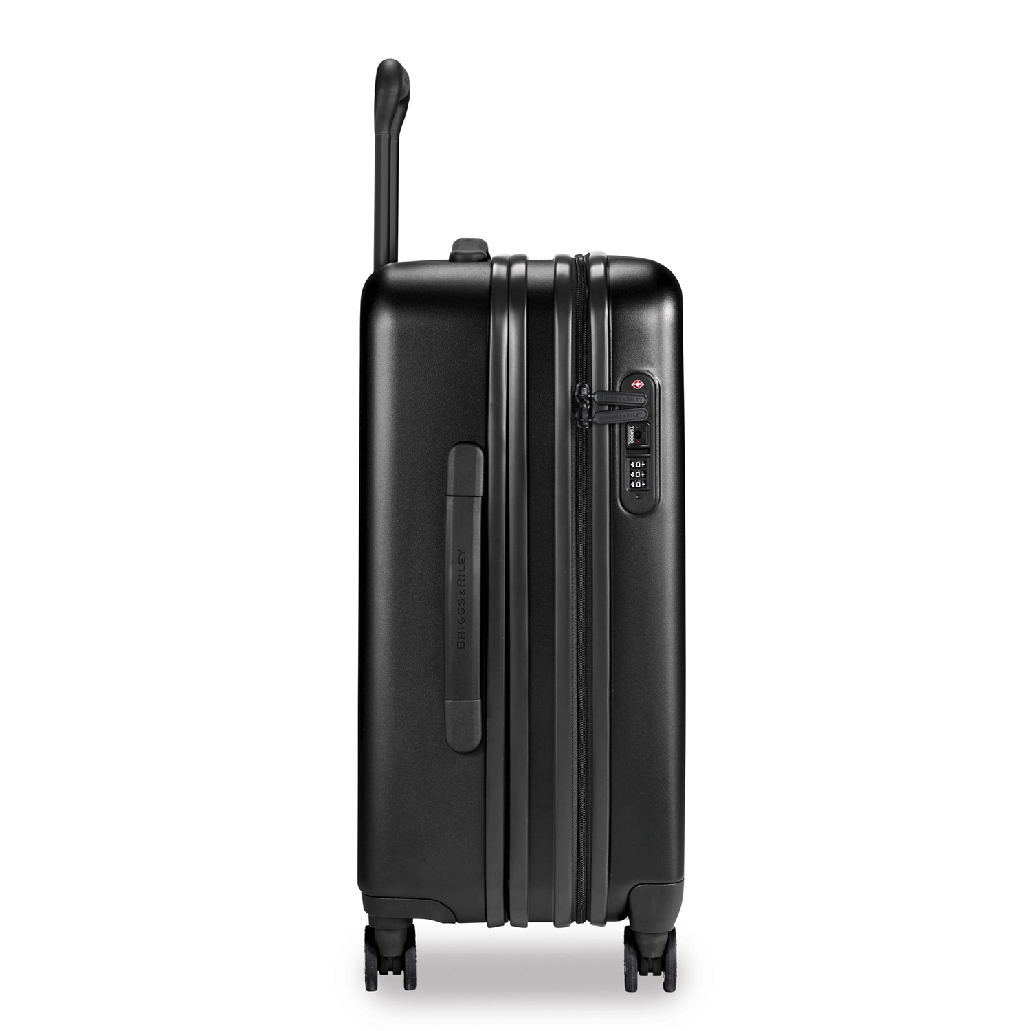 Briggs and Riley Sympatico Domestic Carry-On Expandable Spinner Black Front #colour_black