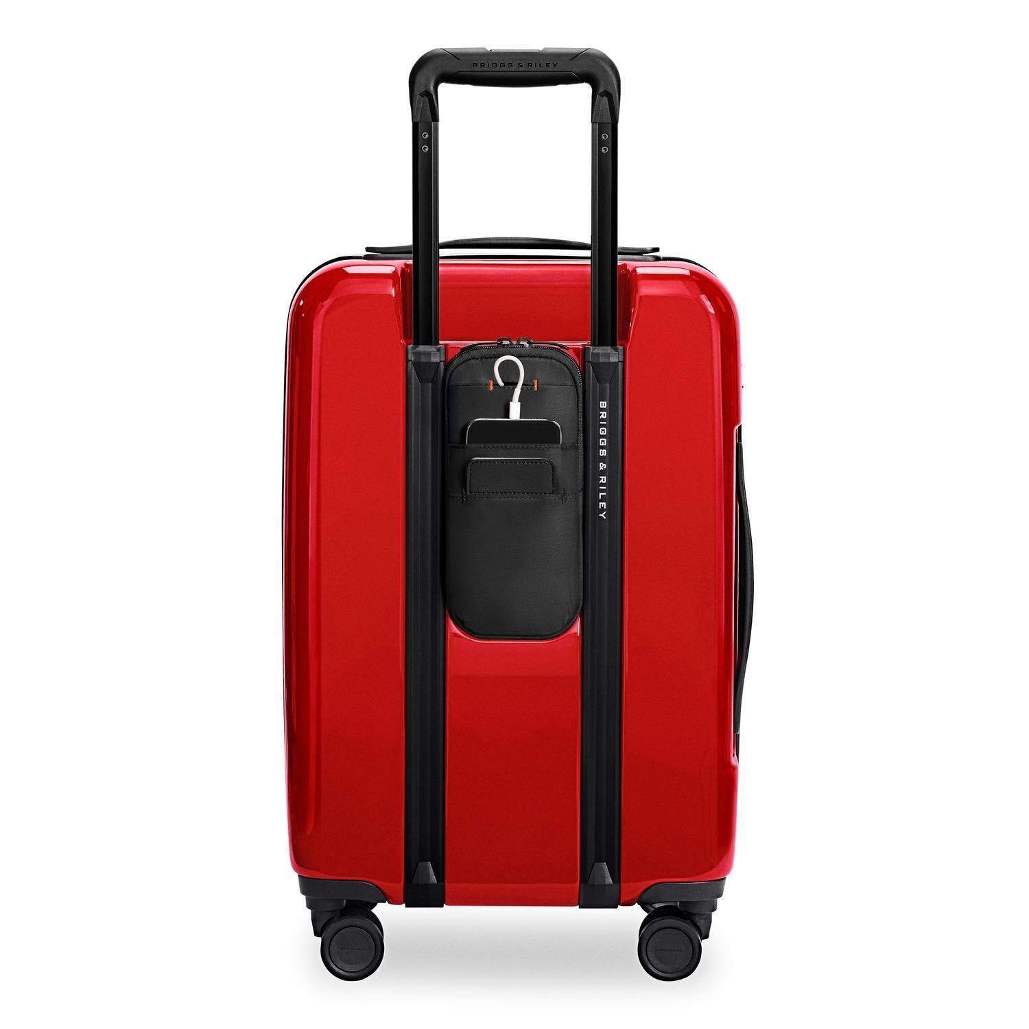 Essential Carry-On Expandable Spinner in Glossy Ruby #colour_glossy-ruby