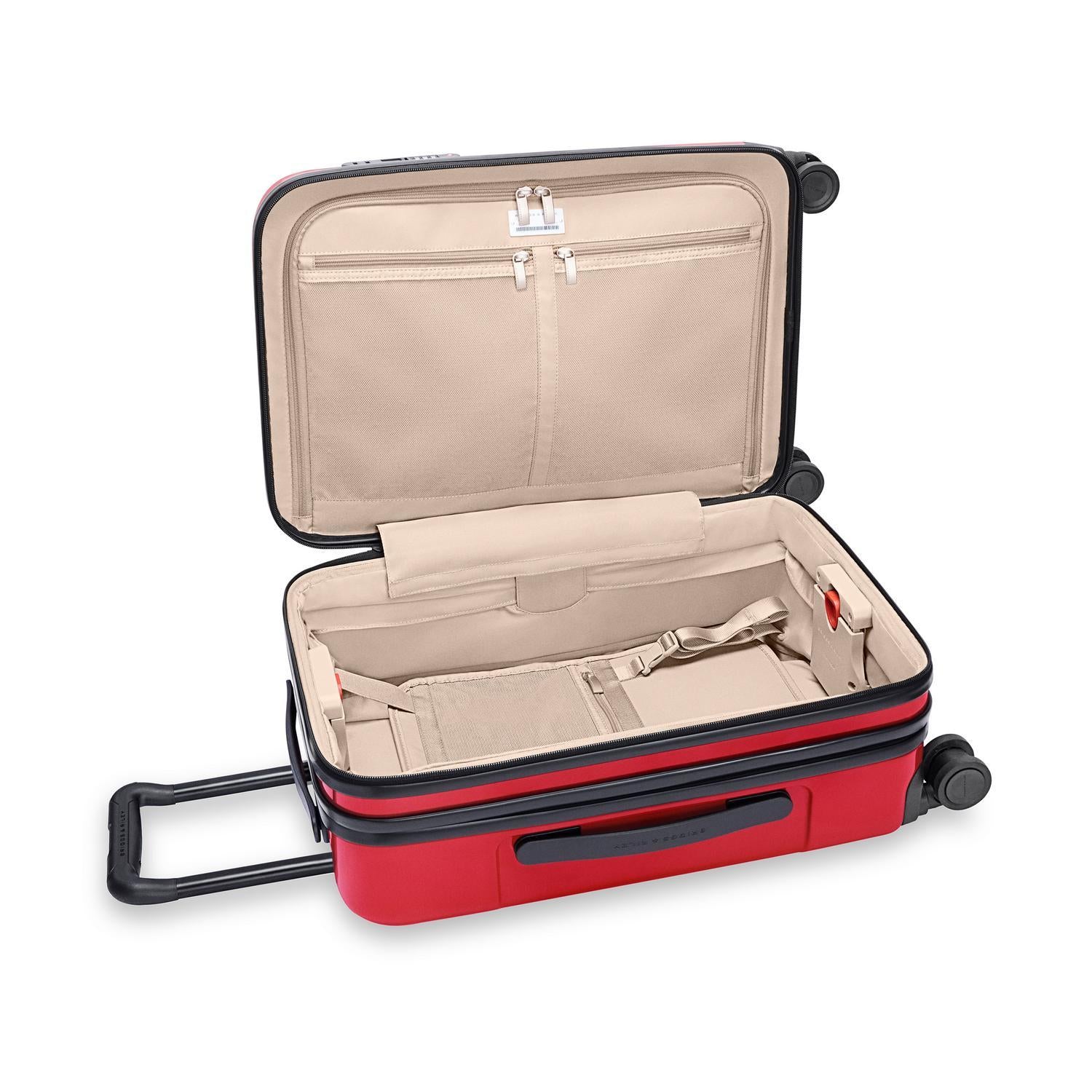 Essential Carry-On Expandable Spinner in Glossy Ruby #colour_glossy-ruby