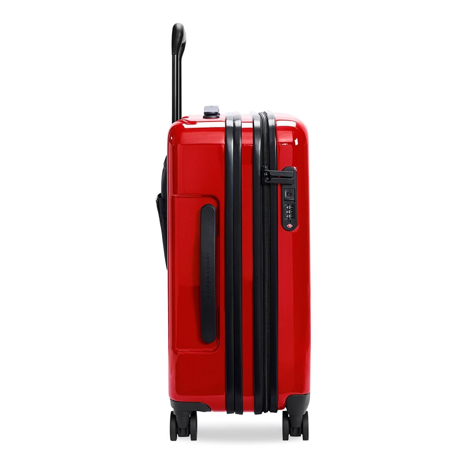 Essential Carry-On Expandable Spinner in Glossy Ruby #colour_glossy-ruby