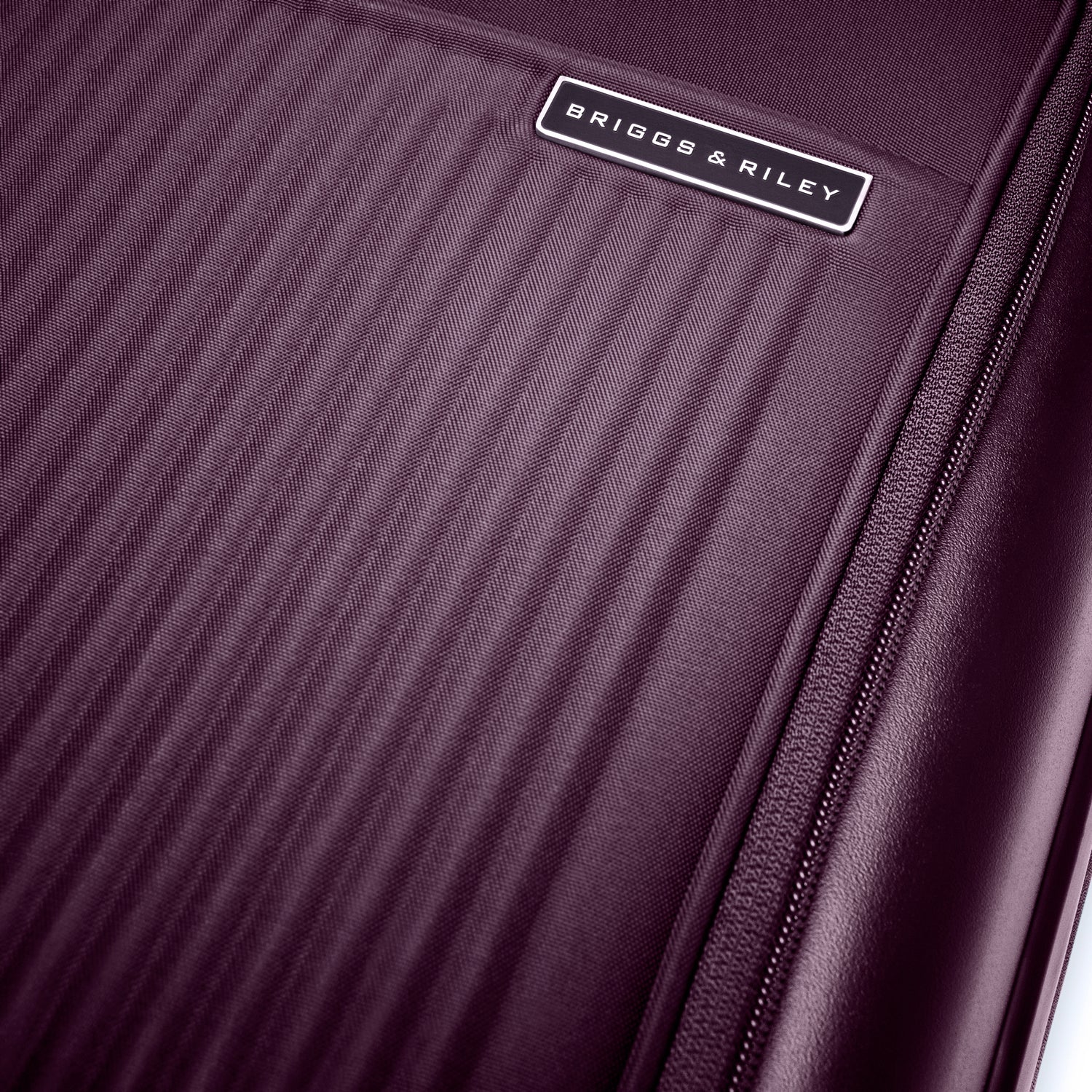 Sympatico Essential Front Pocket Carry-On Expandable Spinner Suitcase #colour_plum
