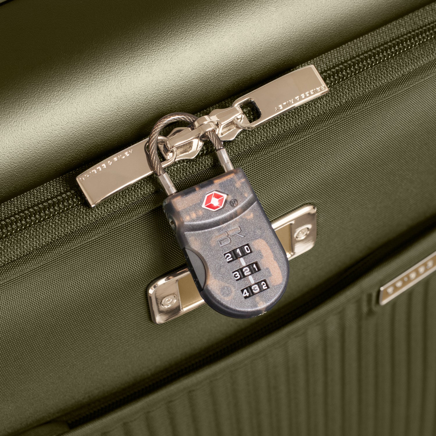 Sympatico Essential Front Pocket Carry-On Expandable Spinner Suitcase #colour_olive