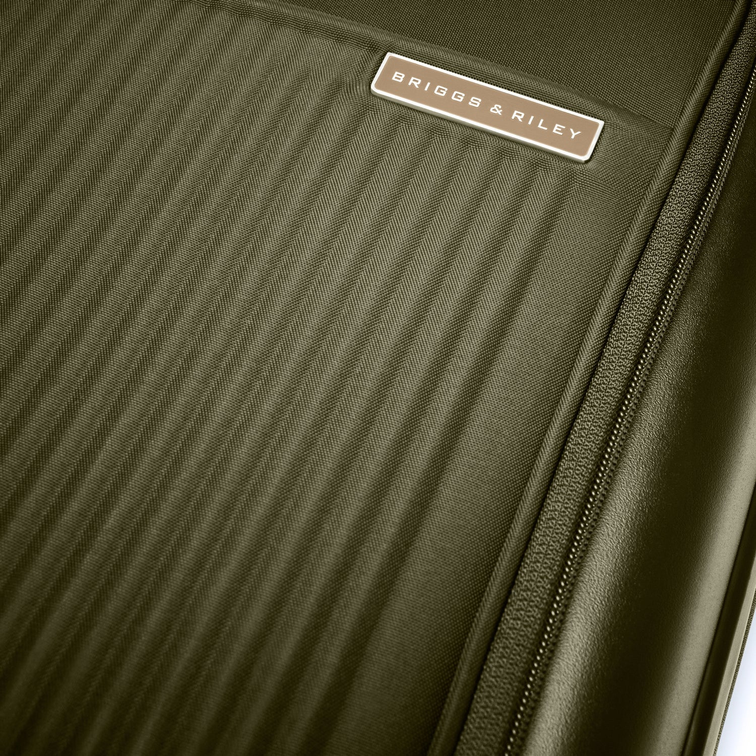 Sympatico Essential Front Pocket Carry-On Expandable Spinner Suitcase #colour_olive