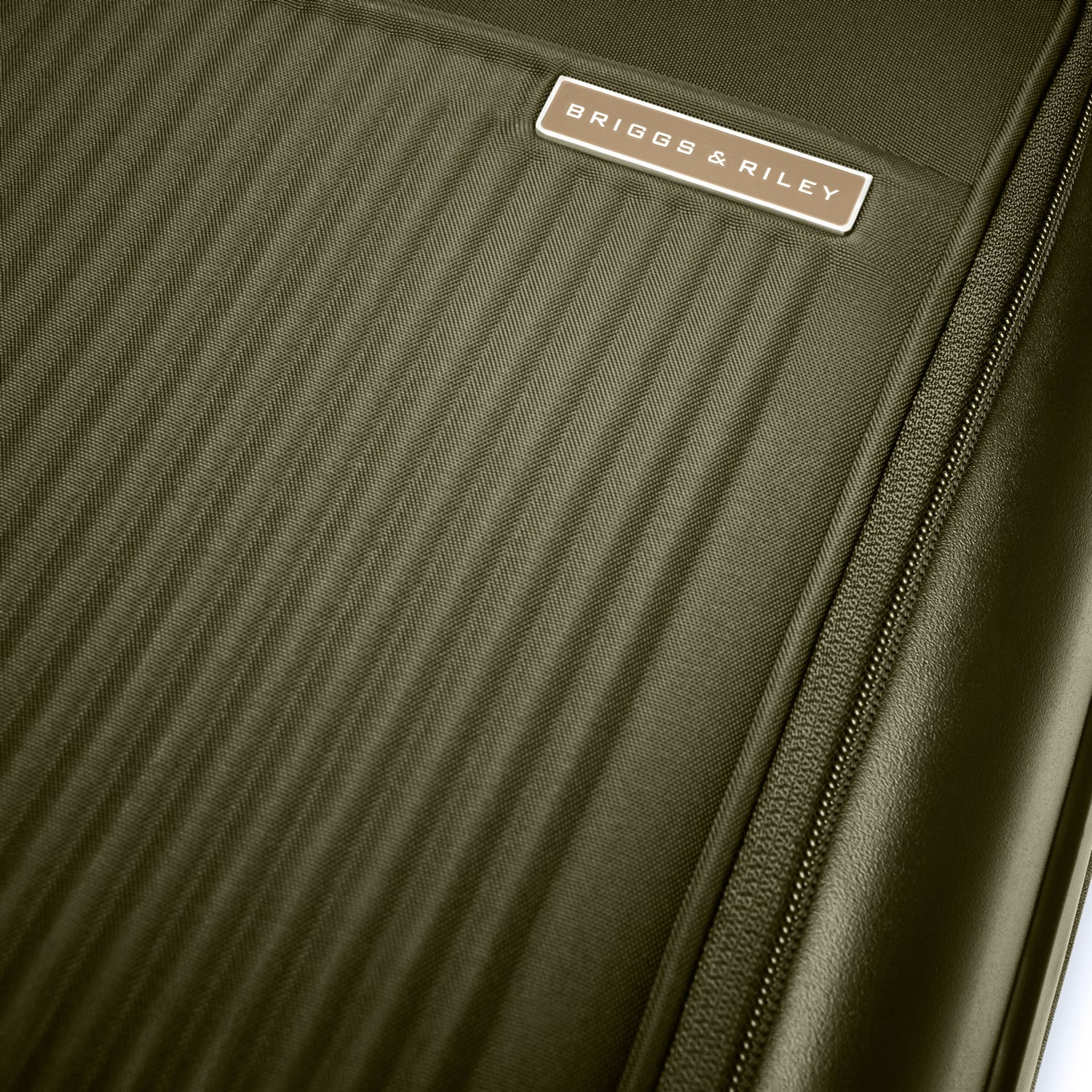 Sympatico Essential Front Pocket Carry-On Expandable Spinner Suitcase #colour_olive