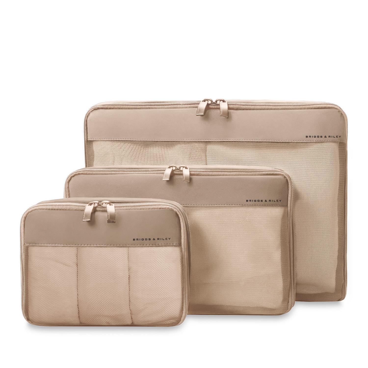 Check-in Packing Cubes in Tan Color #colour_tan