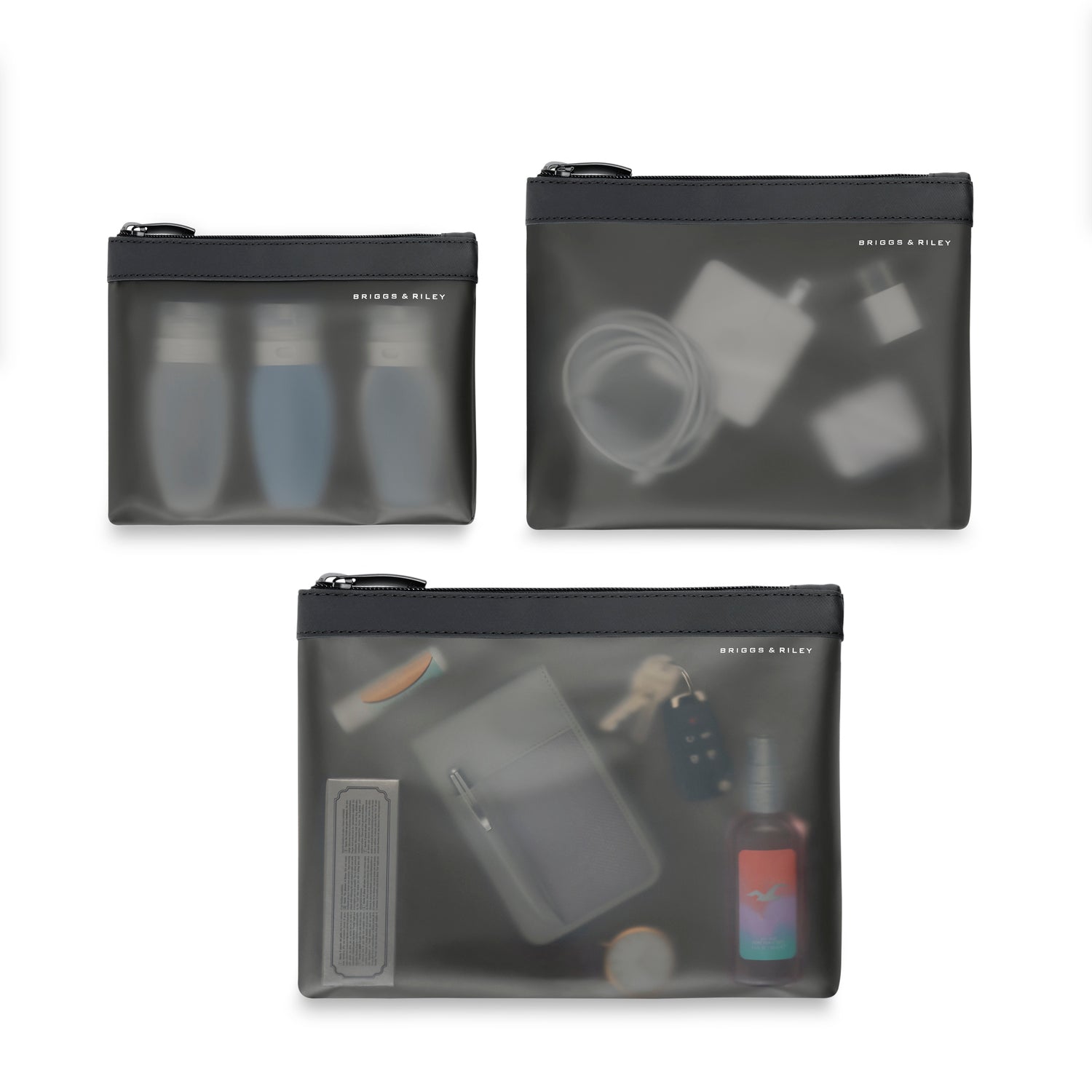 Translucent Pouch Set #colour_black