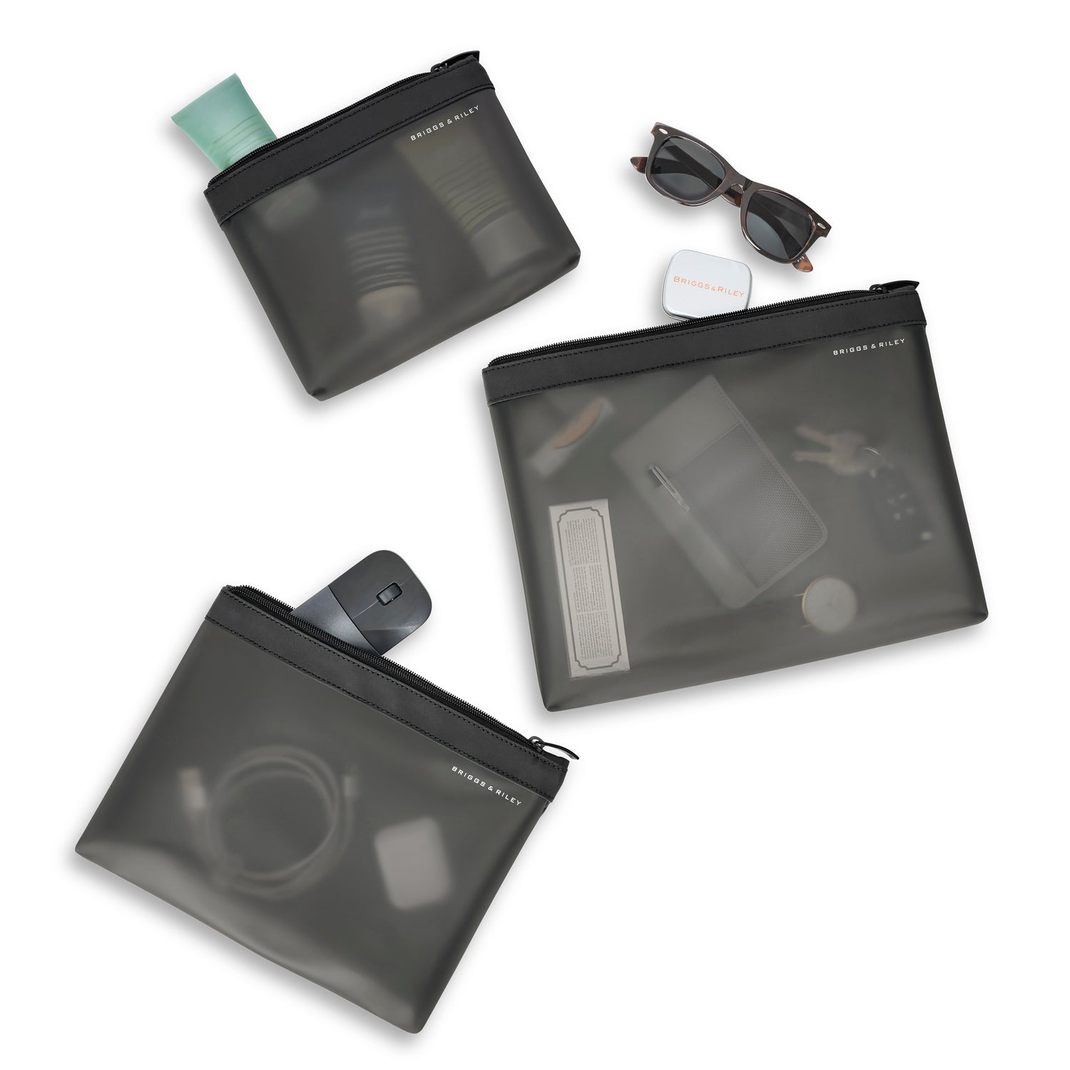 Translucent Pouch Set #colour_black