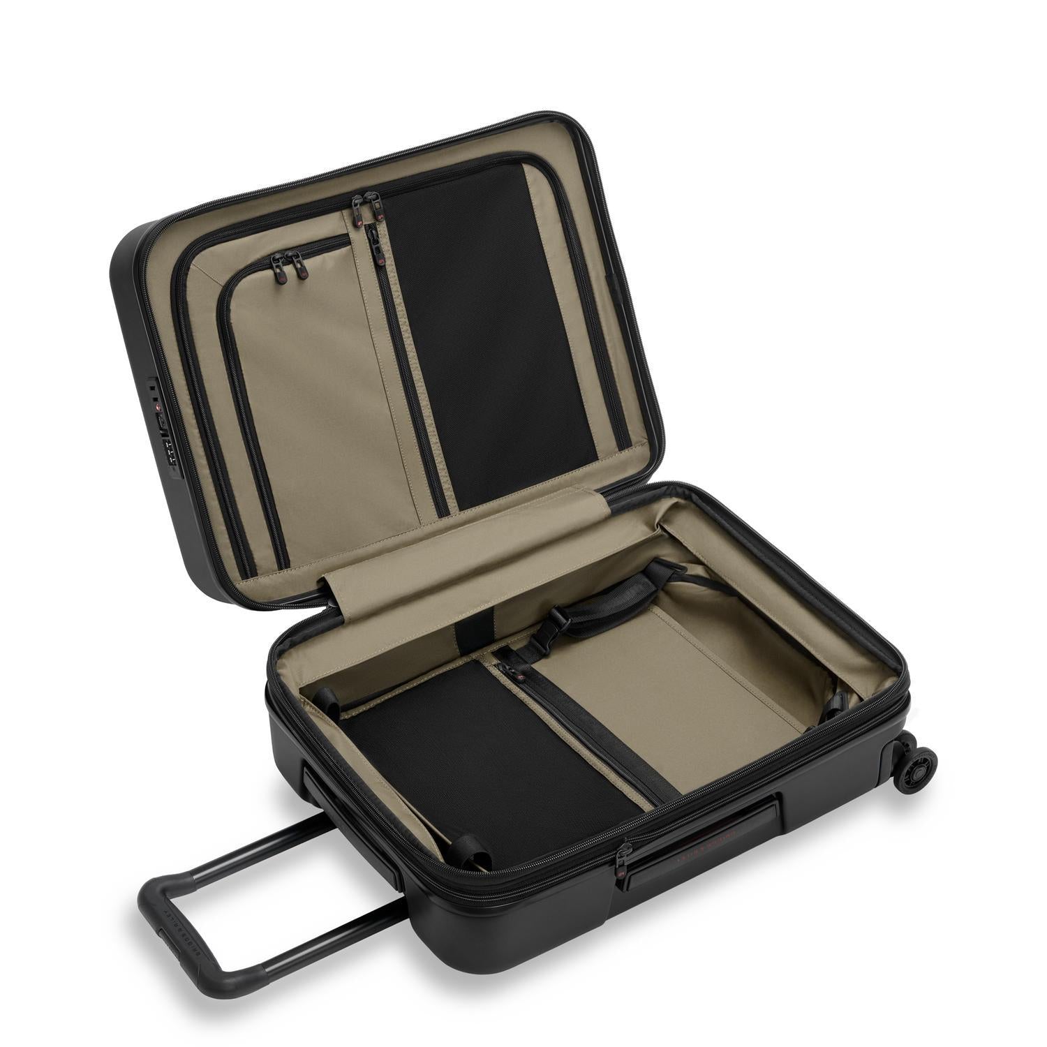 Global 53cm Hardside Carry-On Expandable Spinner #colour_black