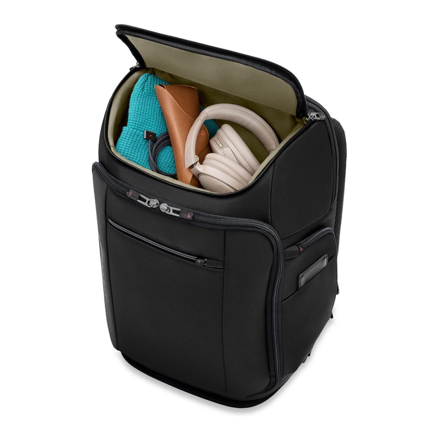 U-Zip Travel Backpack #colour_black