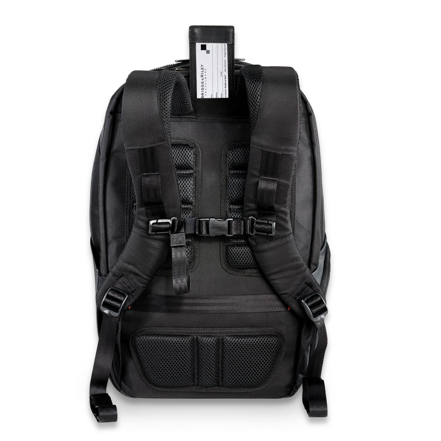 cargo backpack front view #colour_black