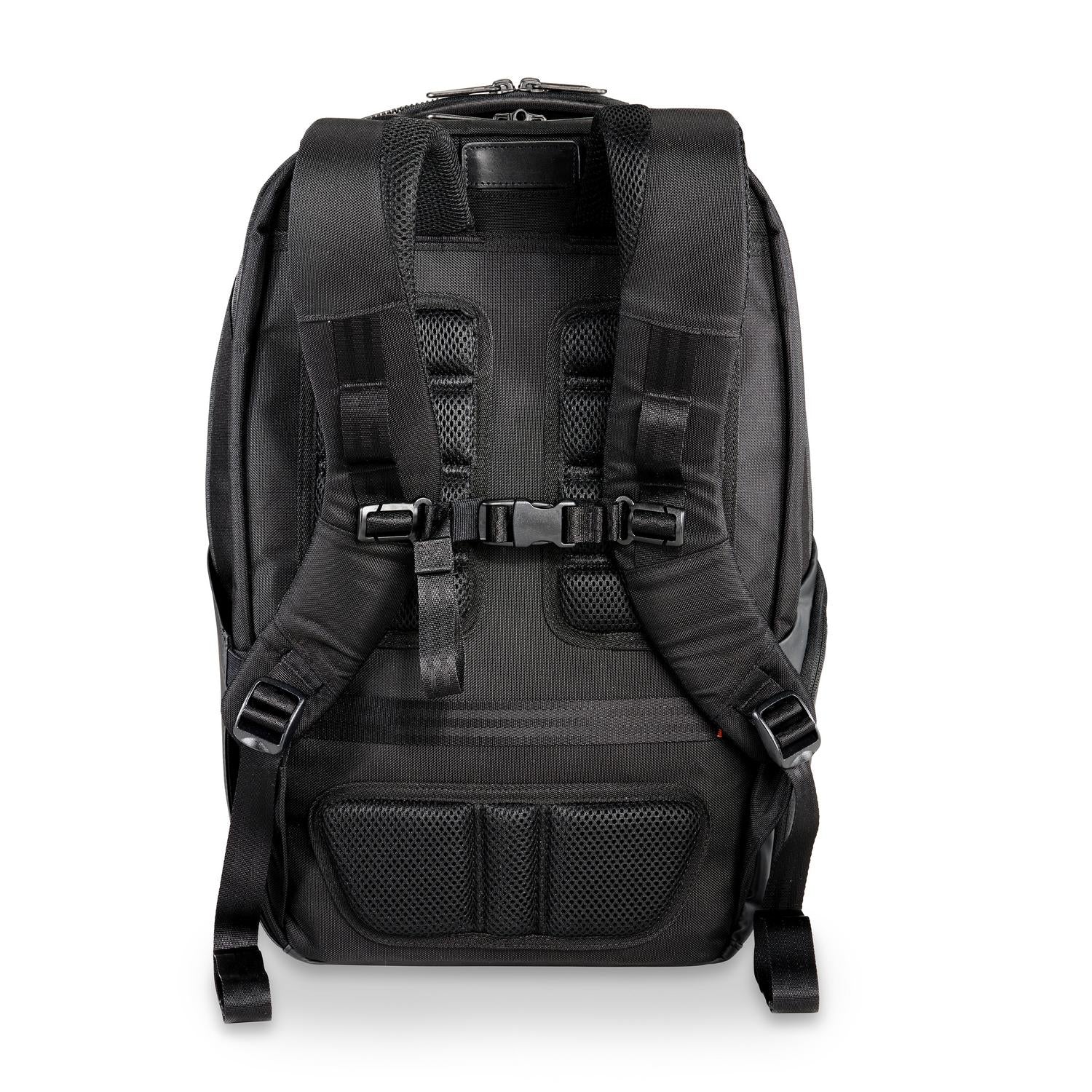 cargo backpack front view #colour_black