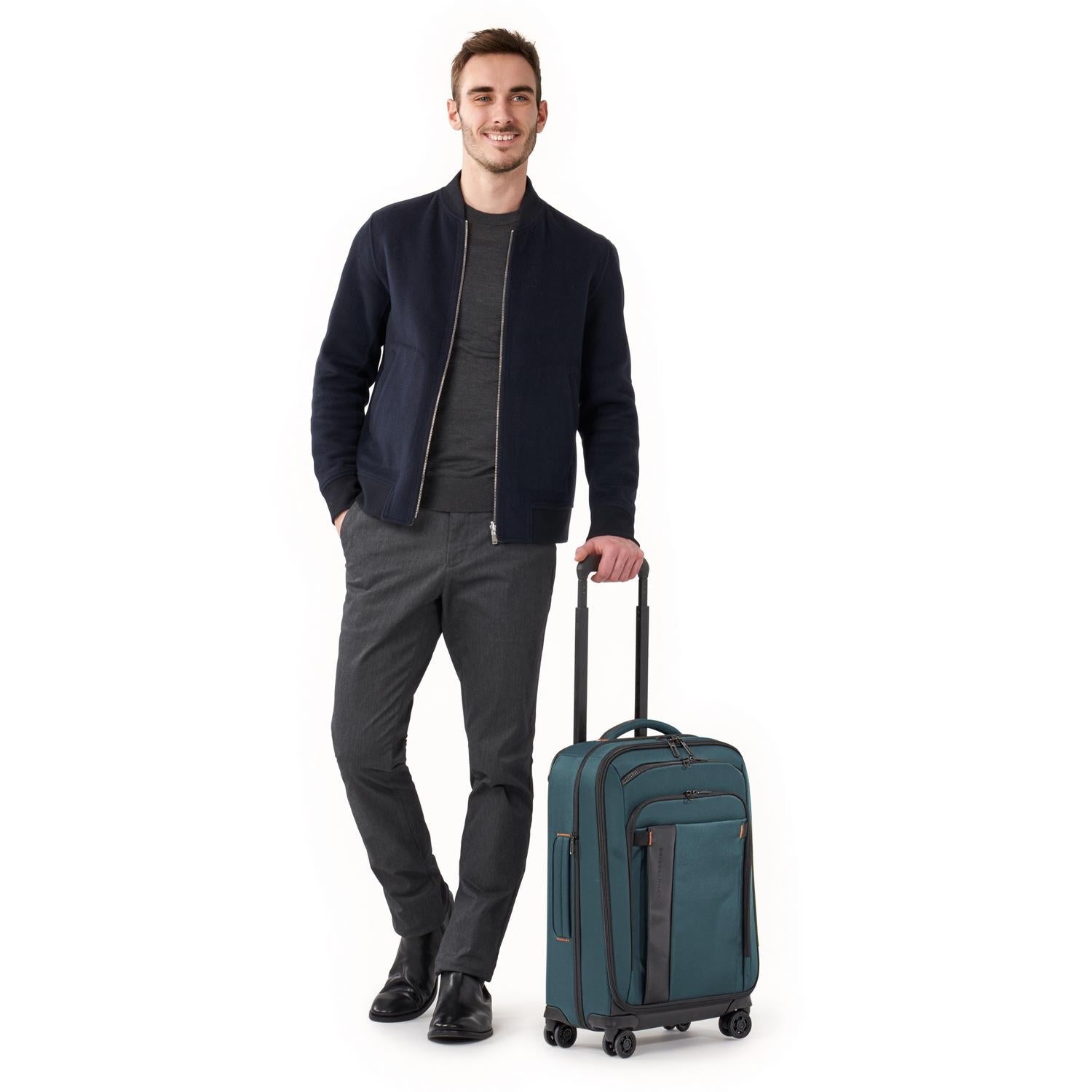 ZDX Domestic 56cm Carry-On Expandable Spinner #colour_ocean